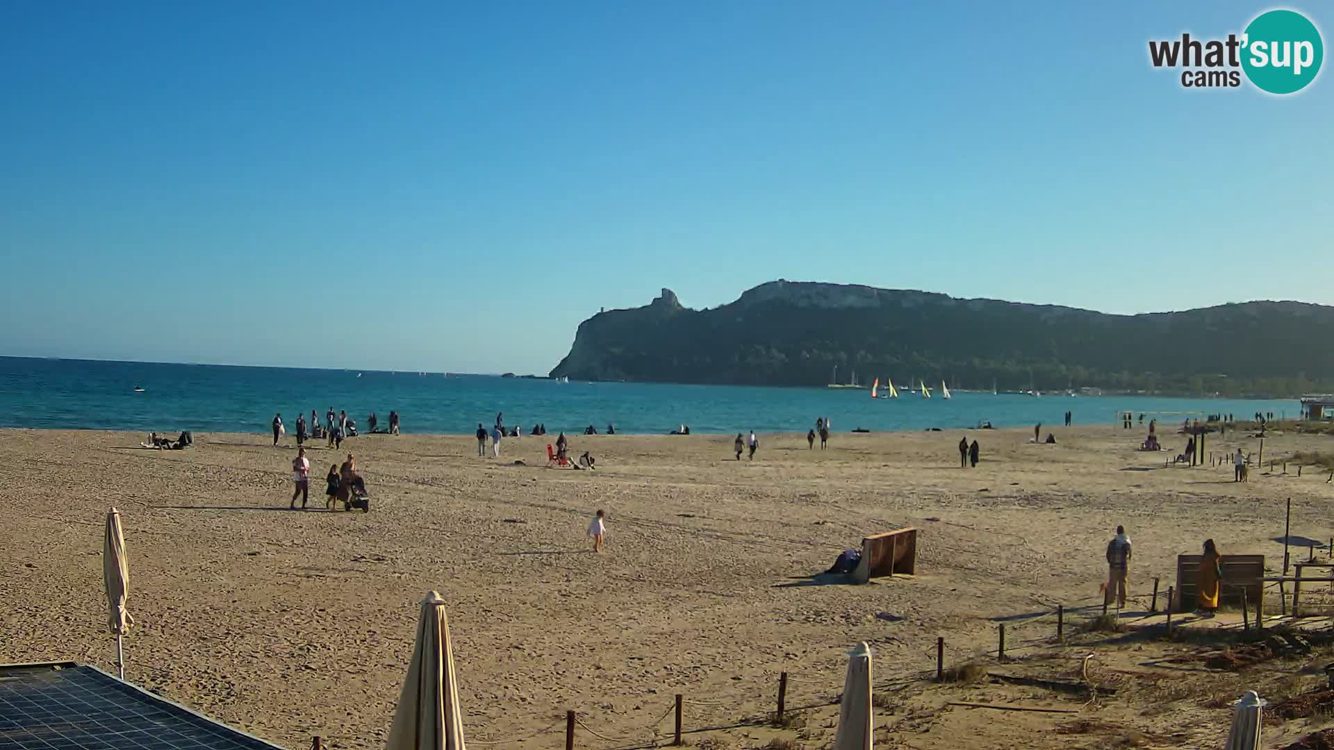 Poetto beach webcam | Cagliari | Sardinija