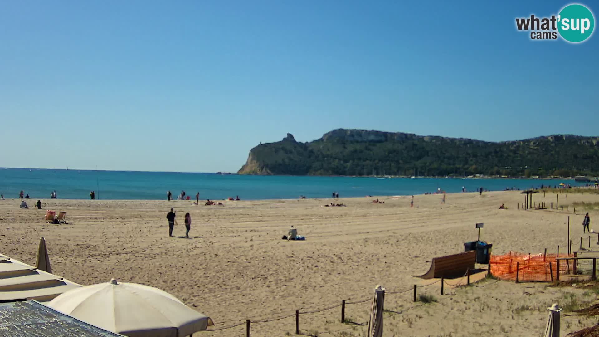 Poetto beach webcam | Cagliari | Sardinija