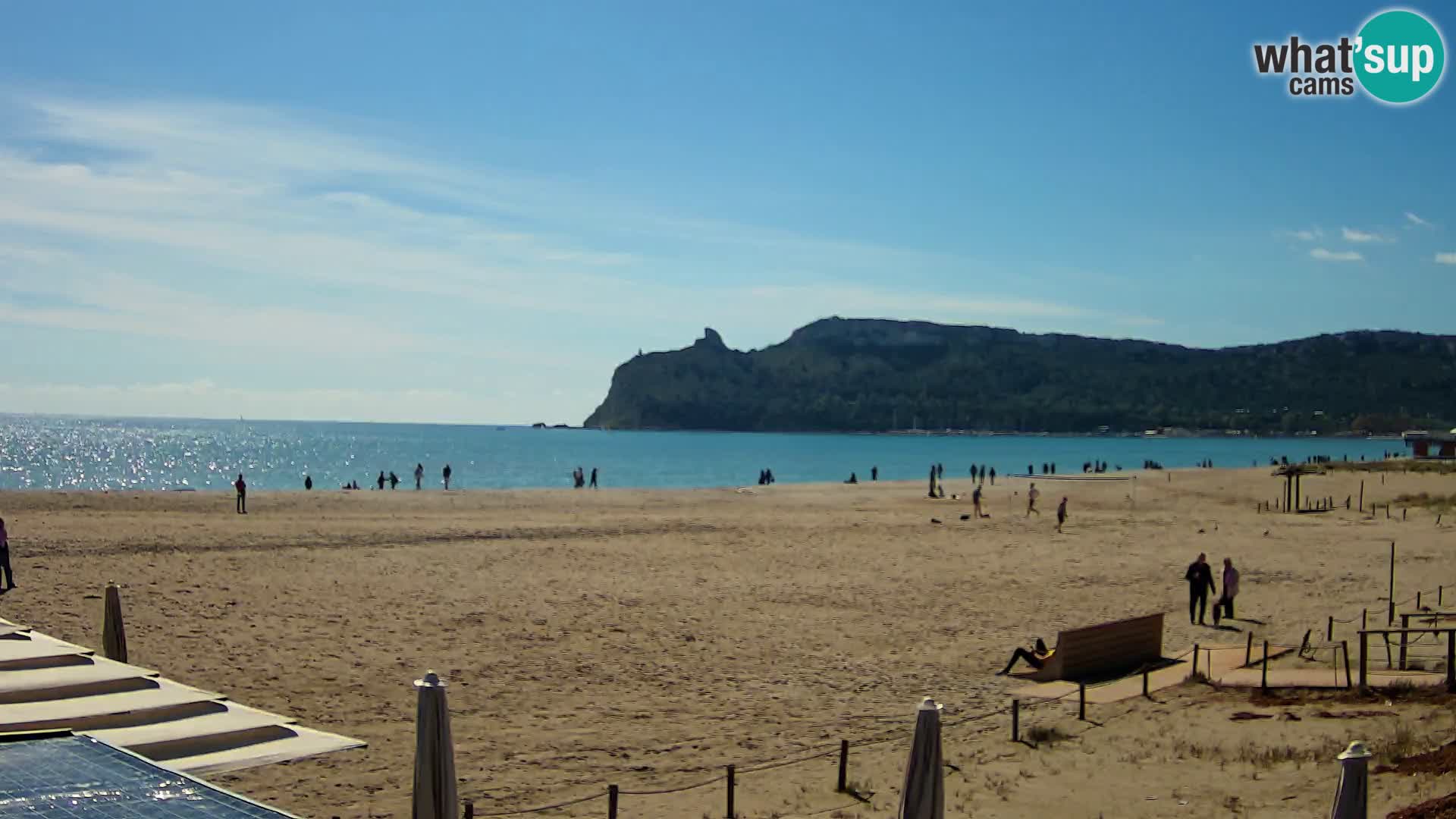 Poetto beach webcam | Cagliari | Sardinija
