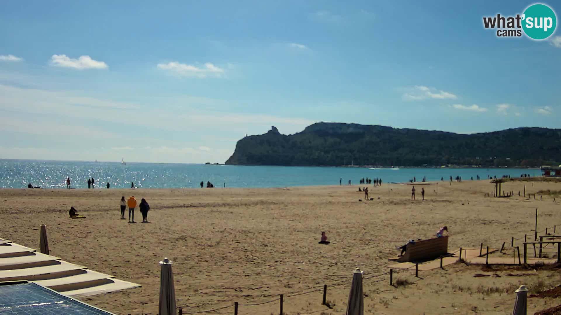 Poetto beach webcam | Cagliari | Sardinija
