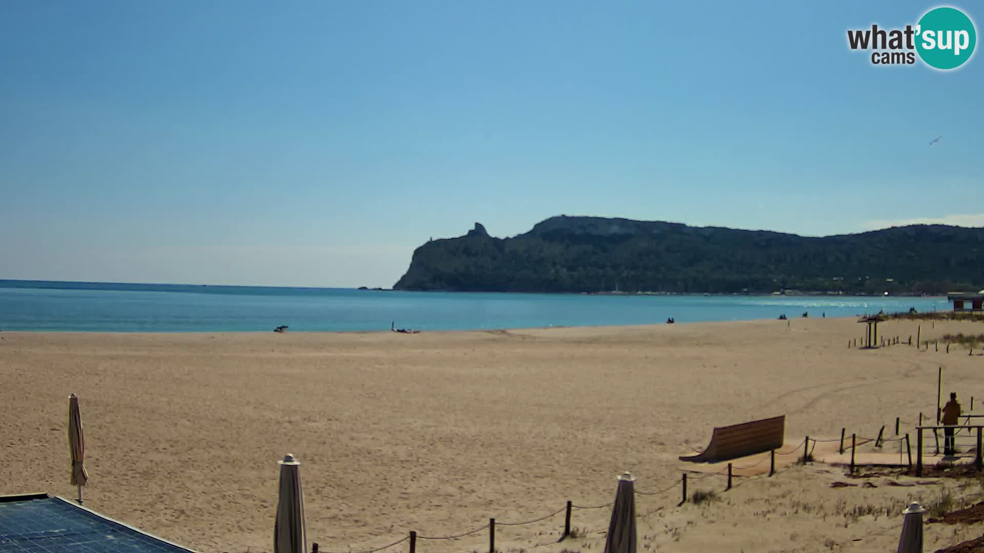 Poetto beach webcam | Cagliari | Sardinija