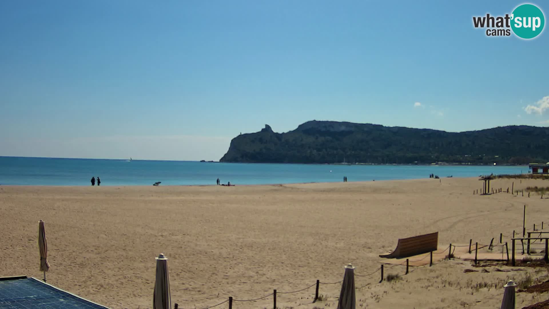 Poetto beach webcam | Cagliari | Sardinija