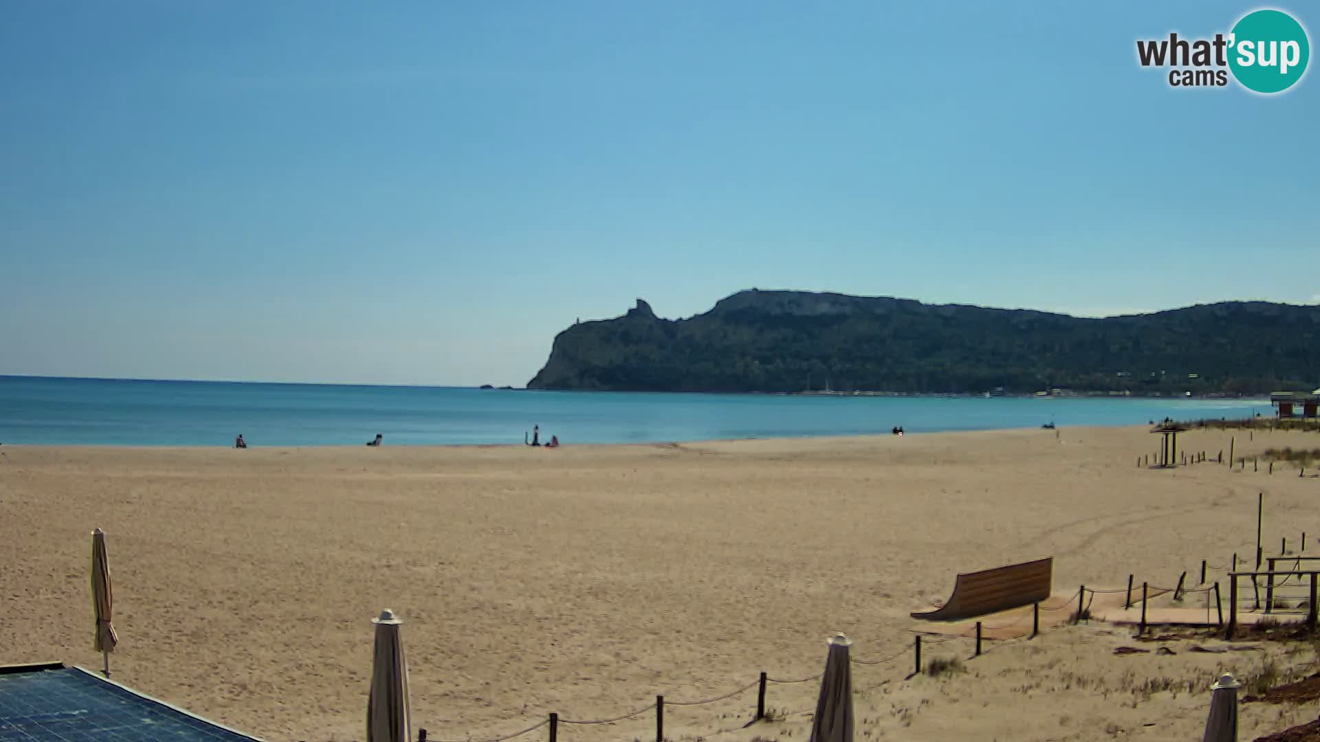 Poetto beach webcam | Cagliari | Sardinija