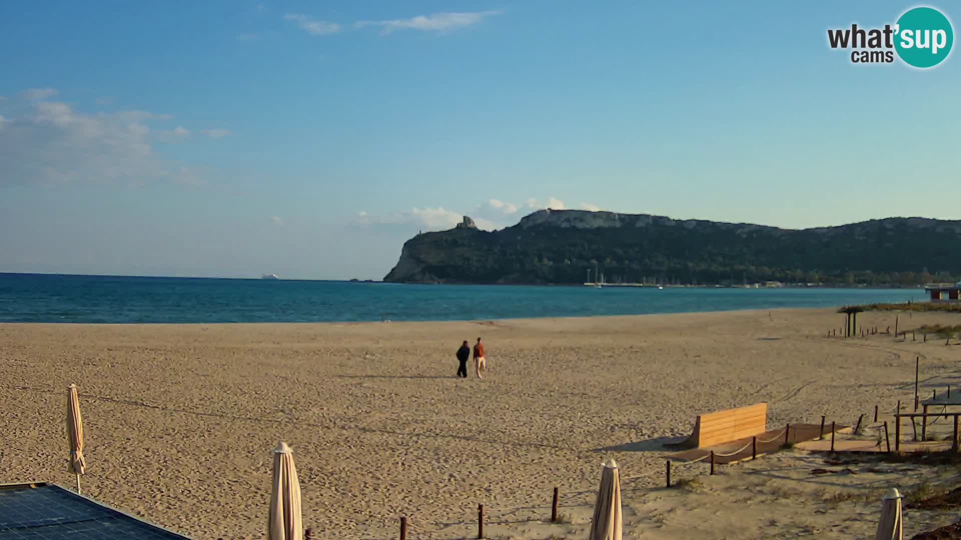 Poetto beach webcam | Cagliari | Sardinija