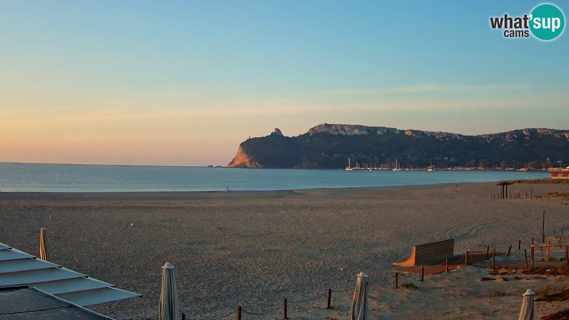 Poetto beach webcam | Cagliari | Sardinija