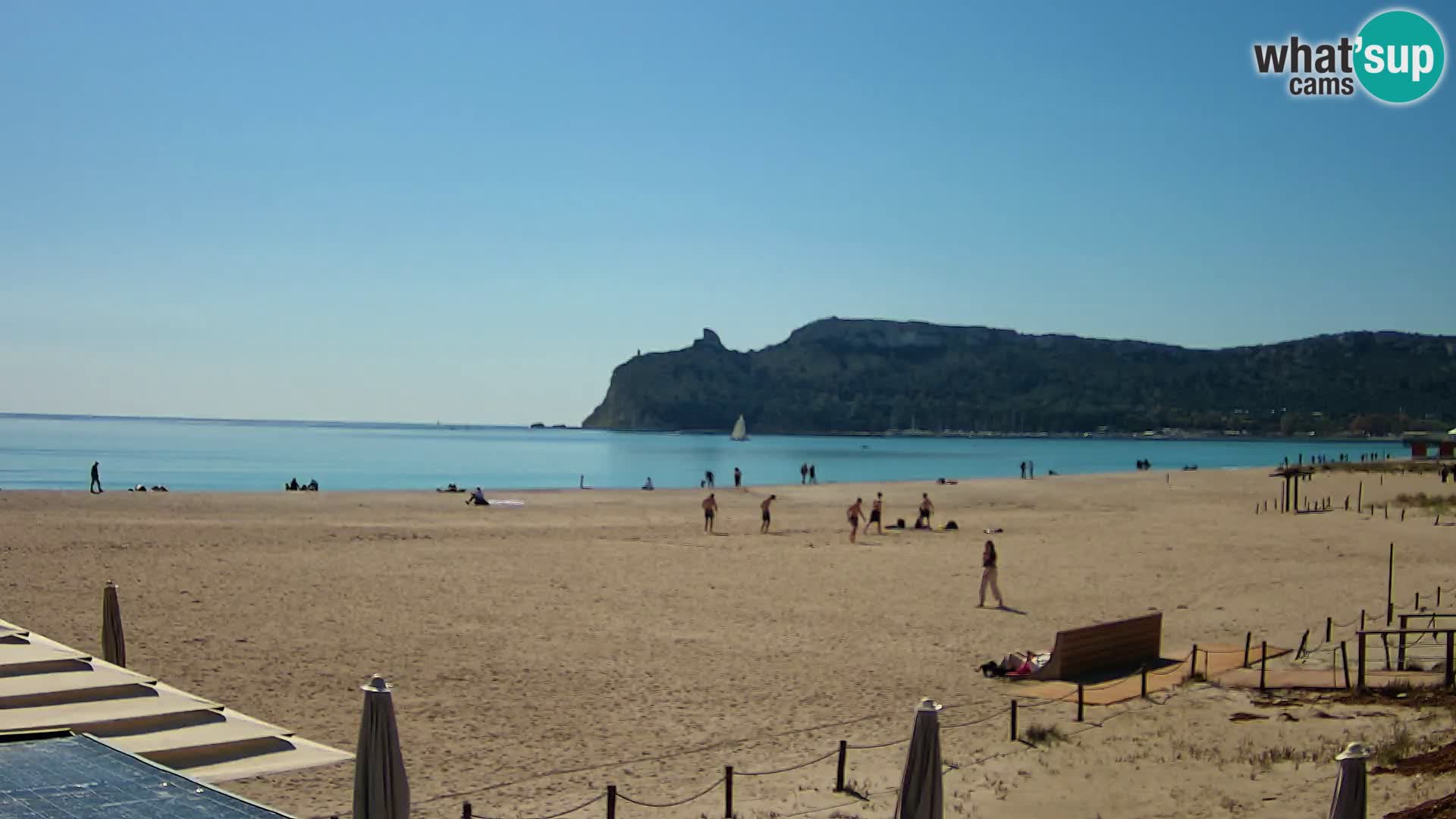 Poetto beach webcam | Cagliari | Sardinija