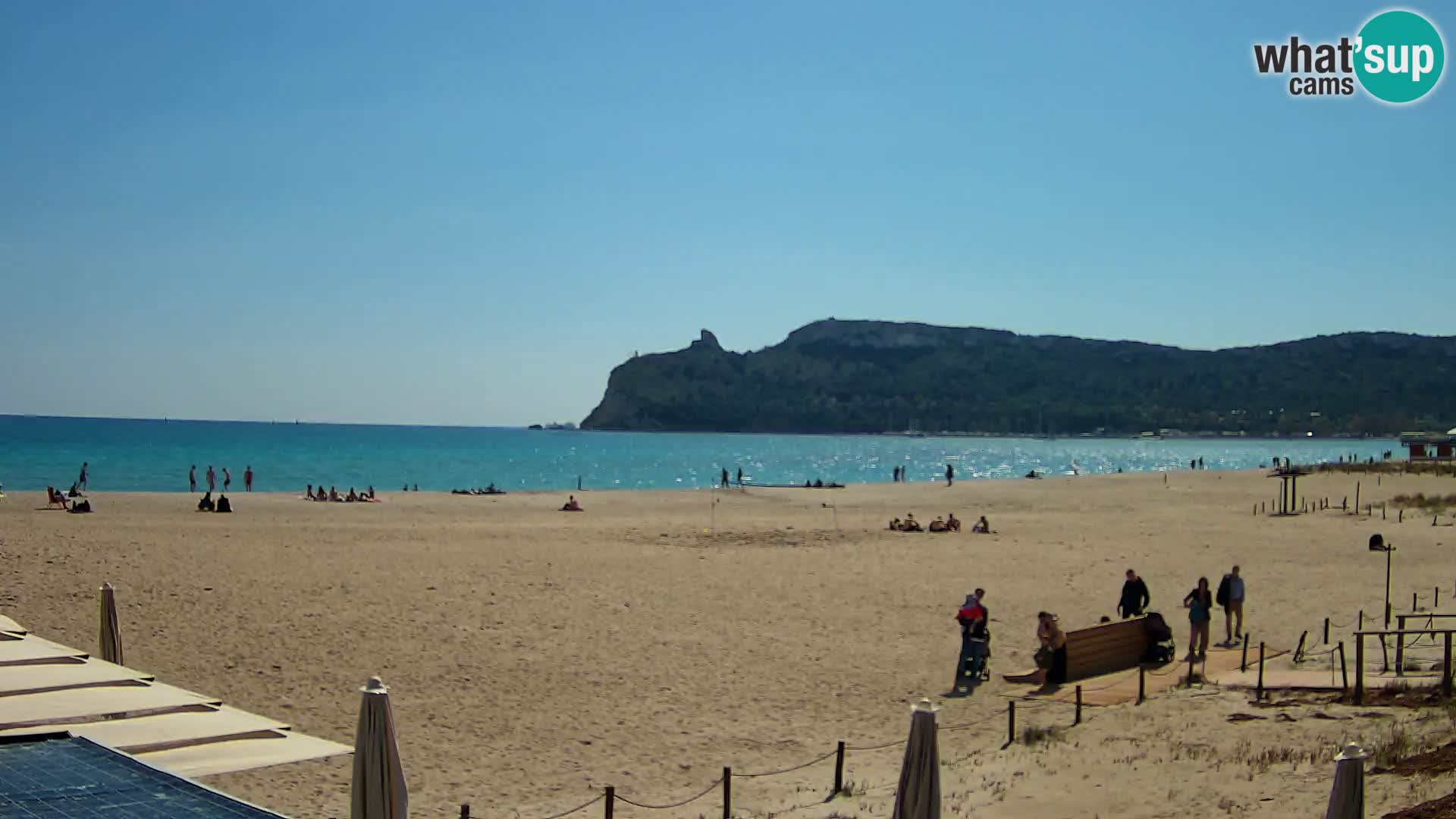 Poetto beach webcam | Cagliari | Sardinija
