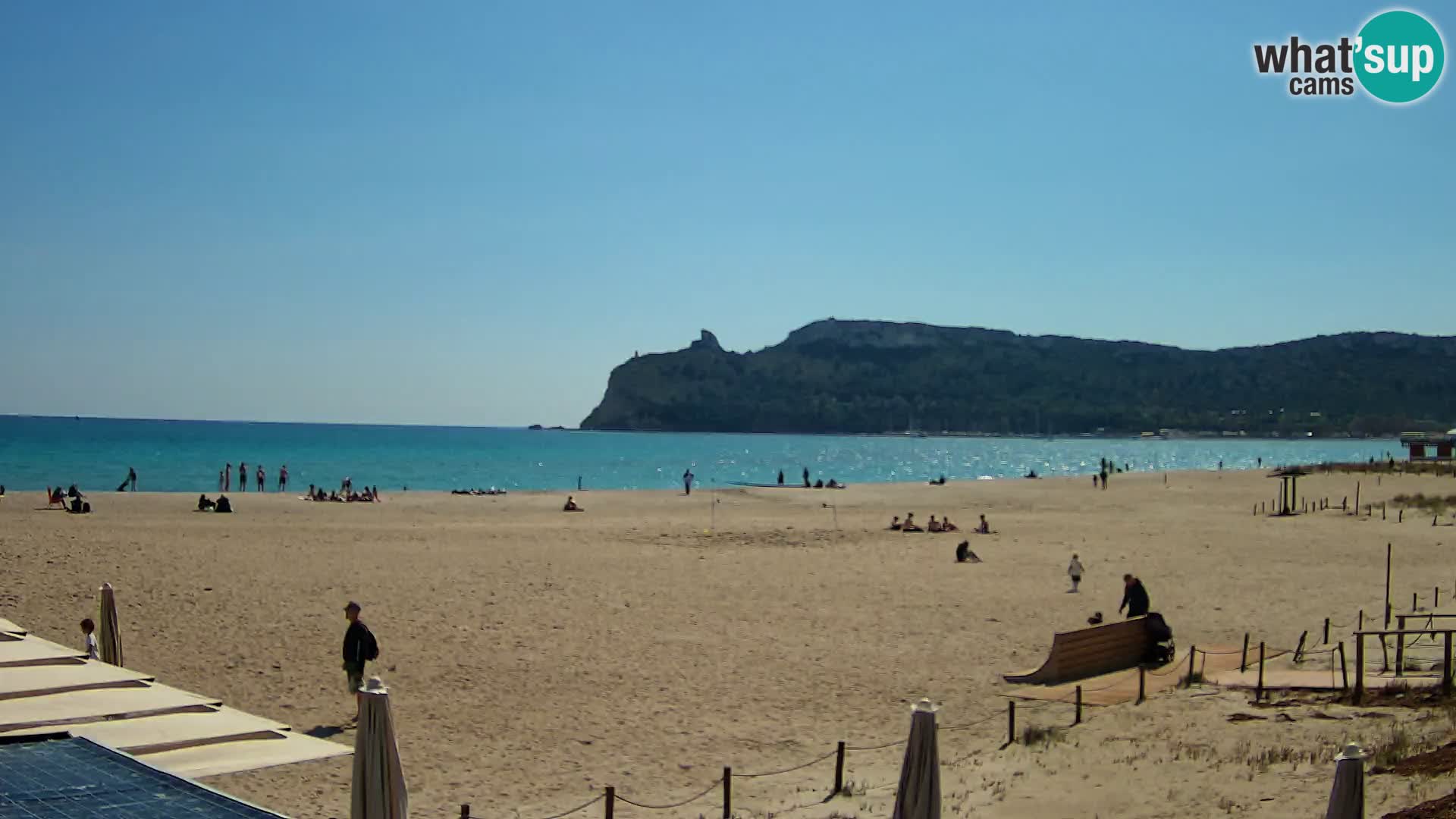 Poetto beach webcam | Cagliari | Sardinija
