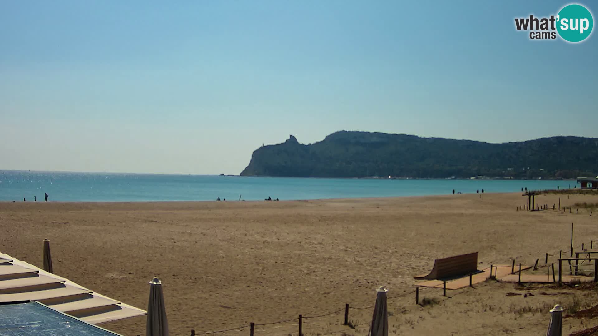 Poetto beach webcam | Cagliari | Sardinija