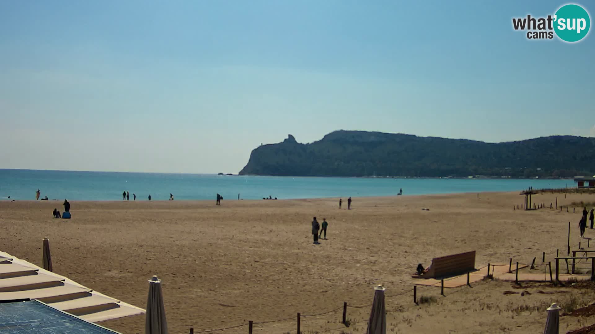 Poetto beach webcam | Cagliari | Sardinija