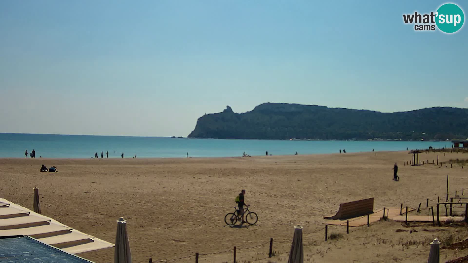 Poetto beach webcam | Cagliari | Sardinija