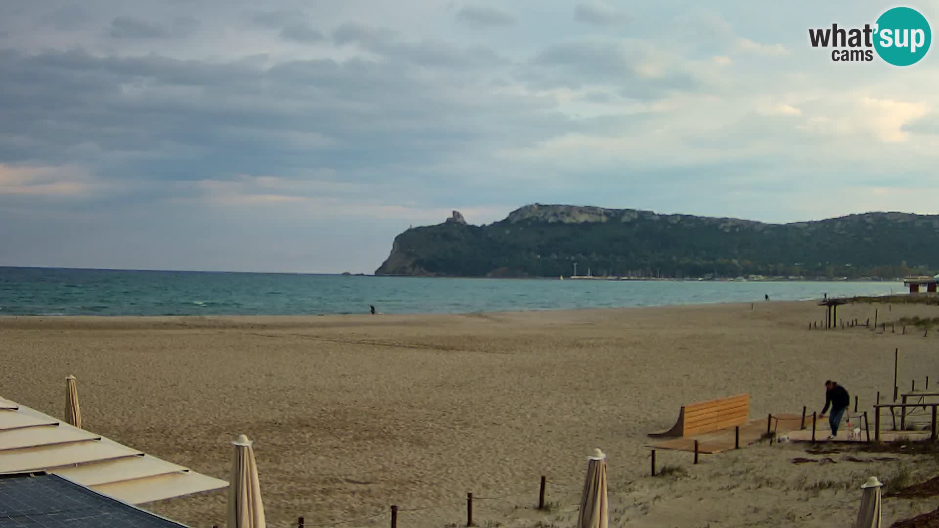 Poetto beach webcam | Cagliari | Sardinija