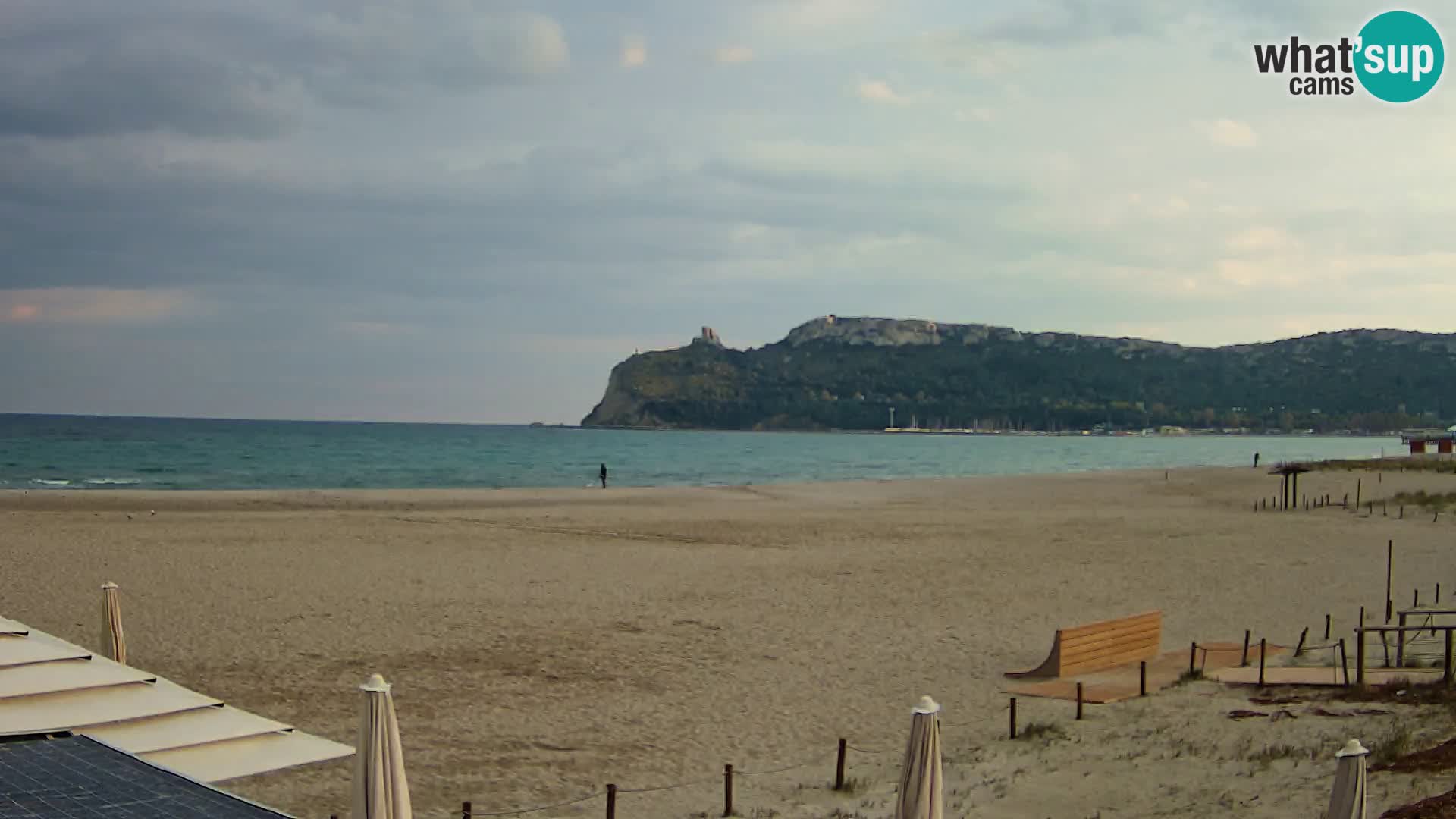 Poetto beach webcam | Cagliari | Sardinija