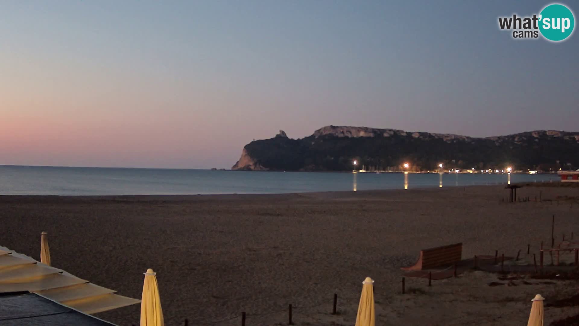 Poetto beach webcam | Cagliari | Sardinija