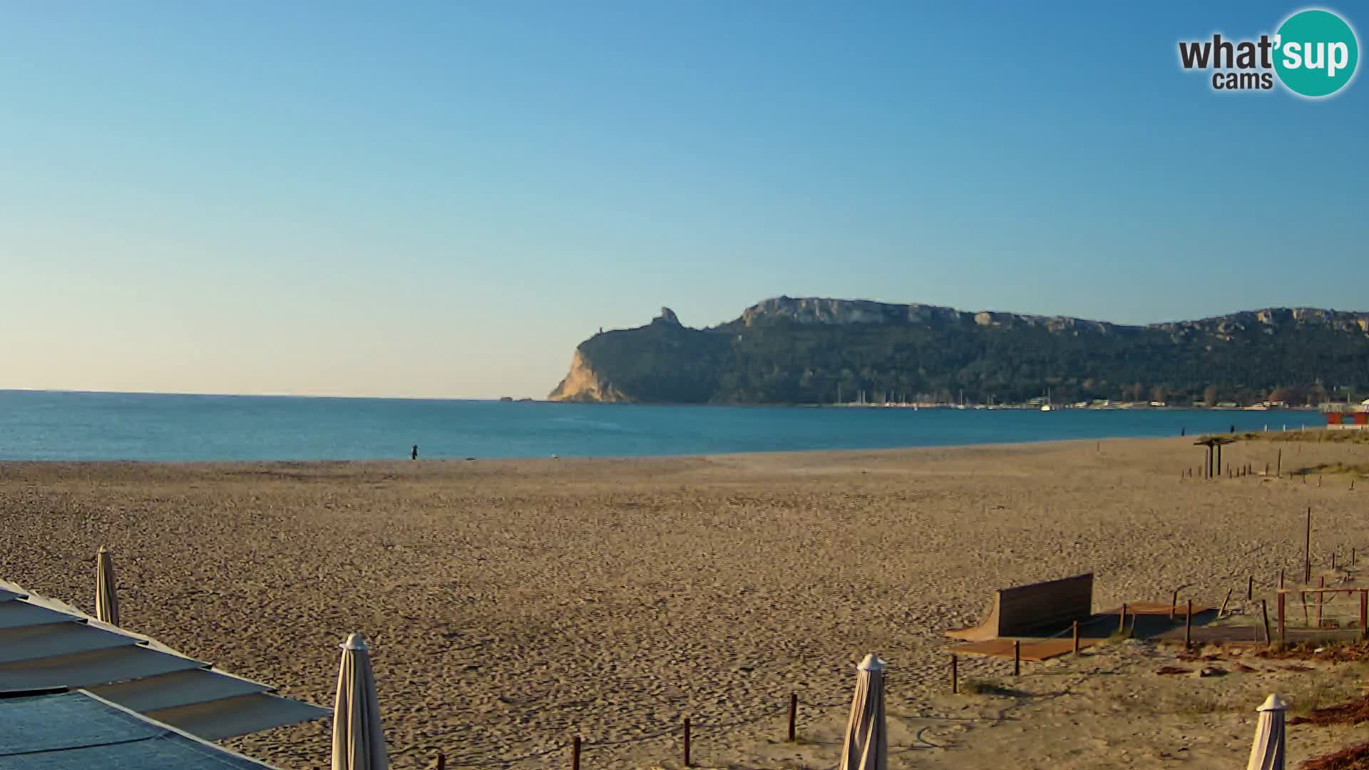 Poetto beach webcam | Cagliari | Sardinija