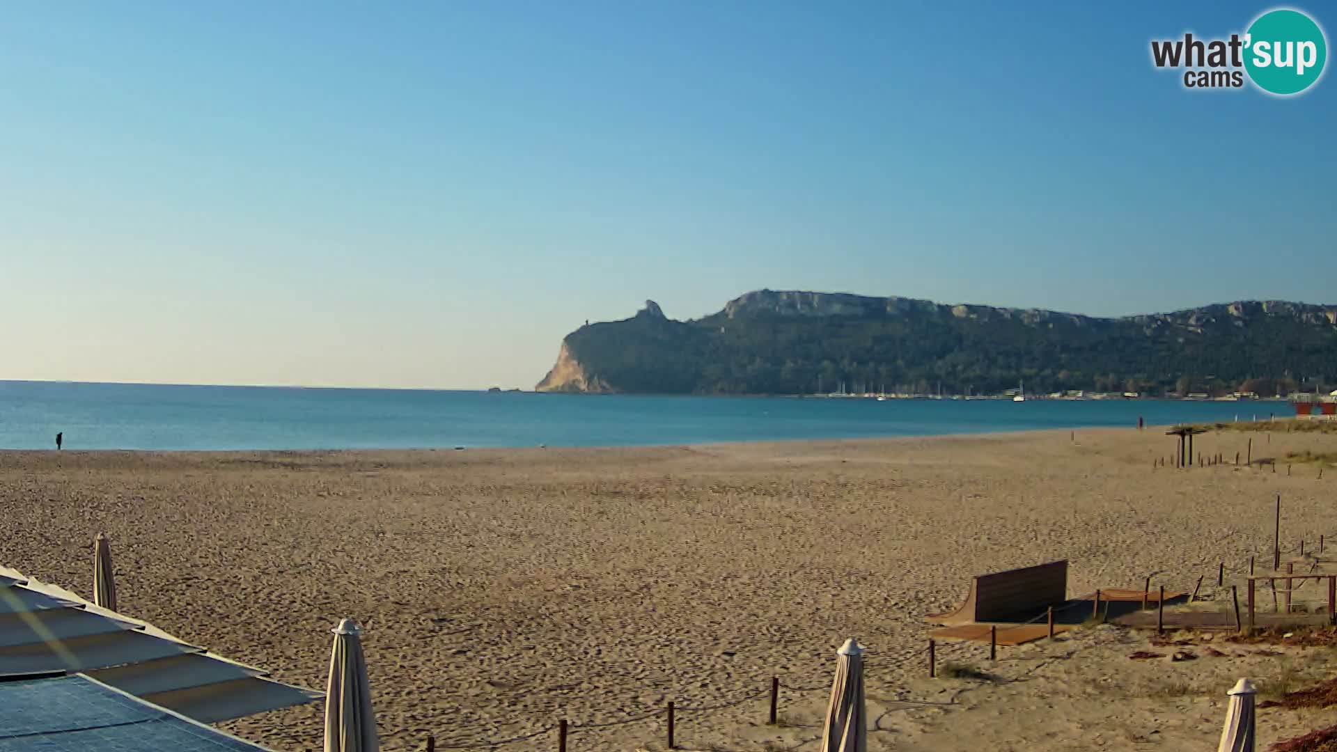 Poetto beach webcam | Cagliari | Sardinija