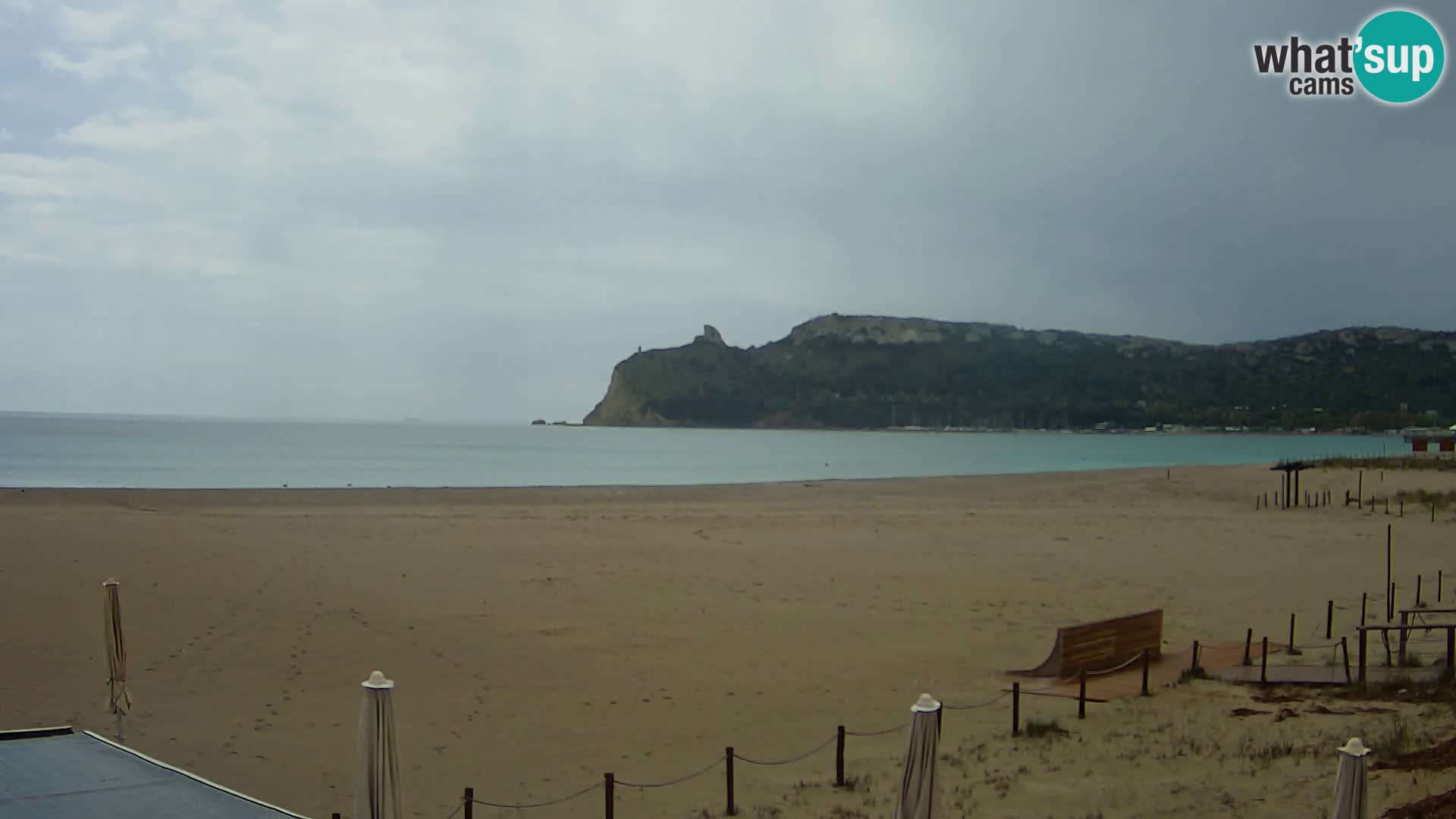 Poetto beach webcam | Cagliari | Sardinija
