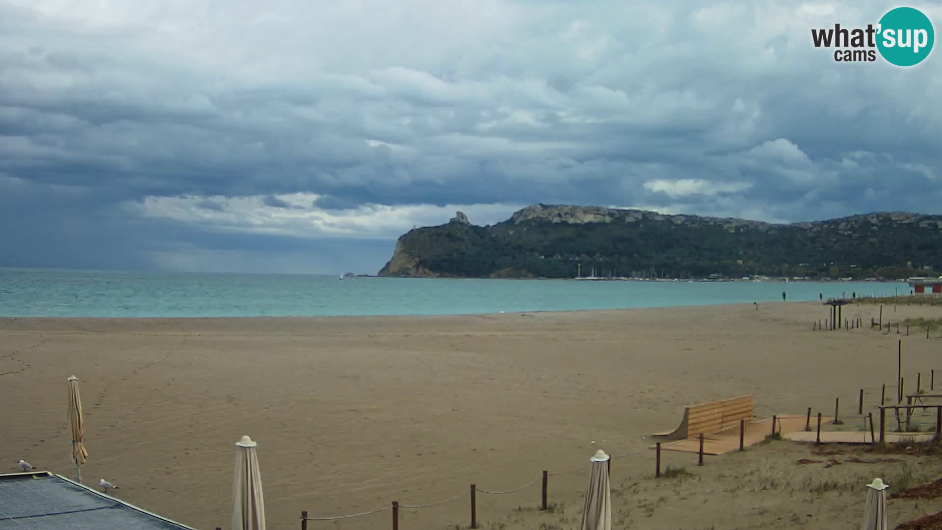 Poetto beach webcam | Cagliari | Sardinija