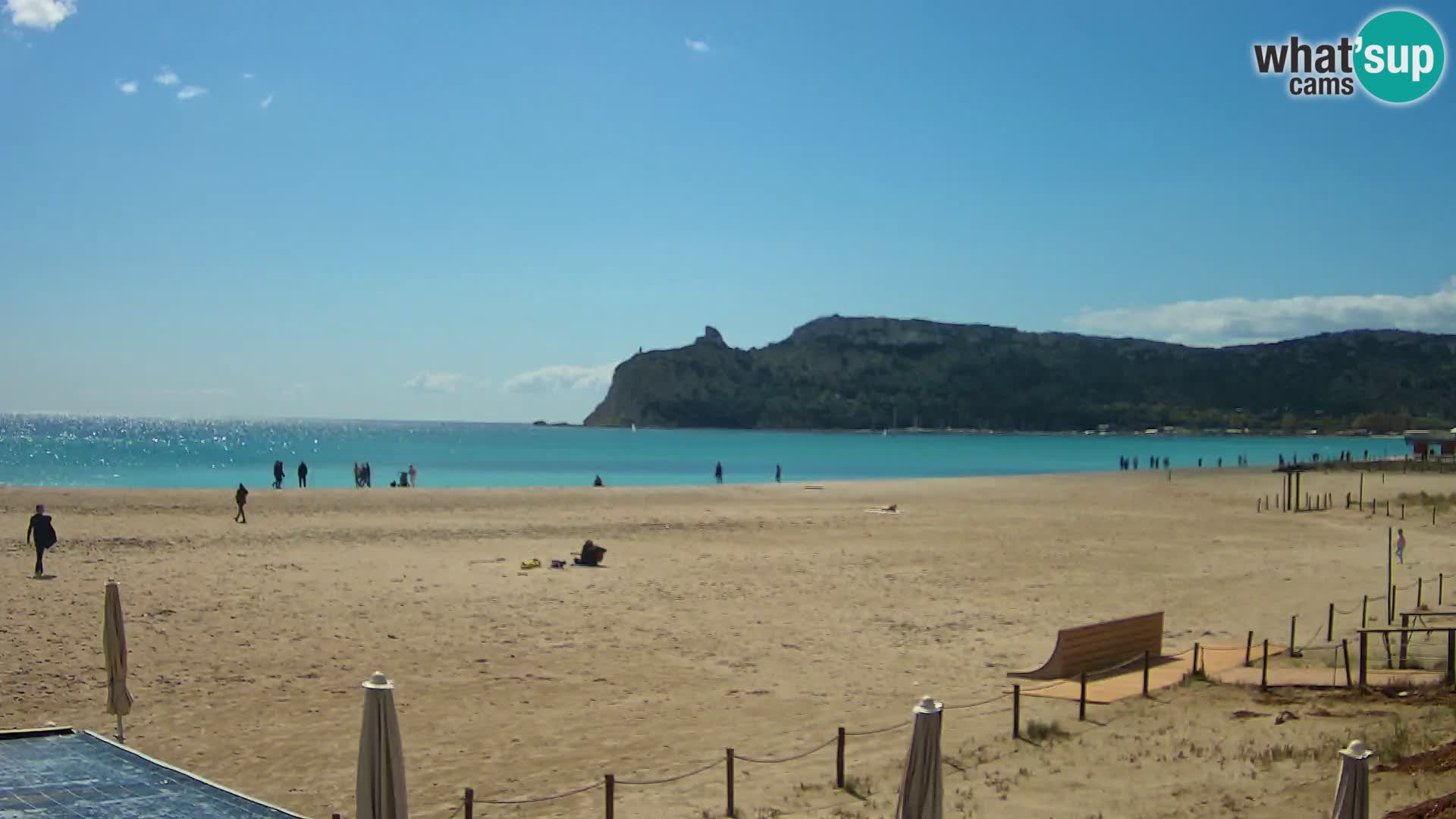 Poetto beach webcam | Cagliari | Sardinija