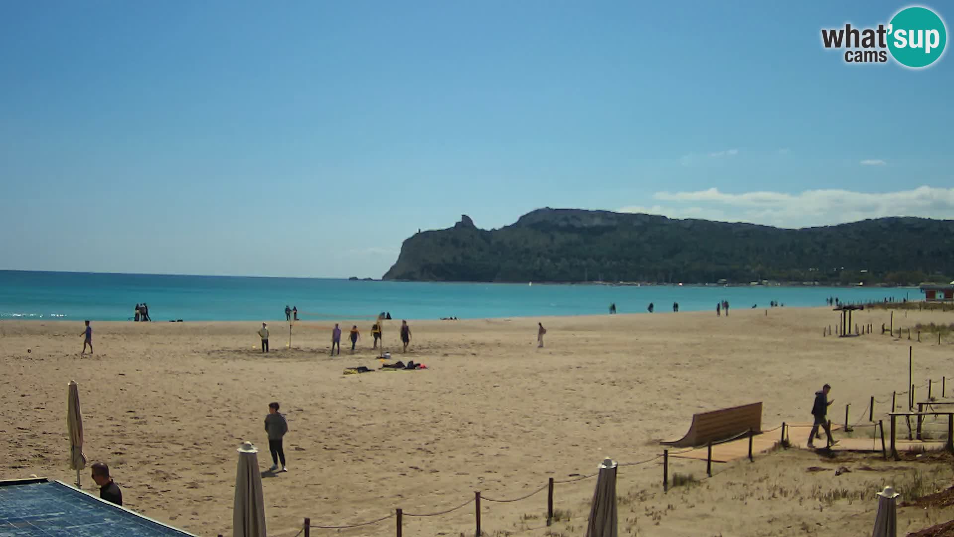 Poetto beach webcam | Cagliari | Sardinija