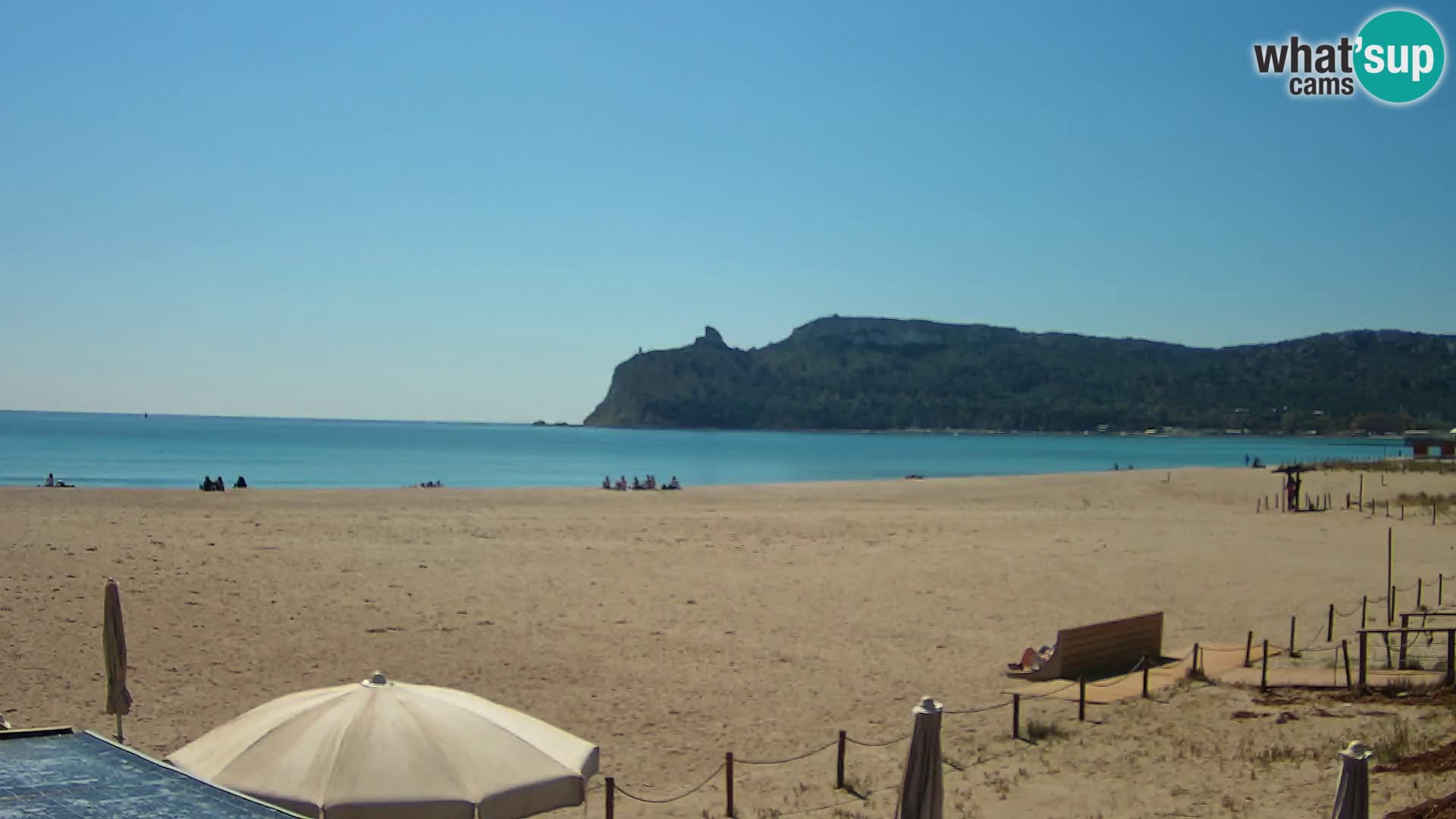 Poetto beach webcam | Cagliari | Sardinija