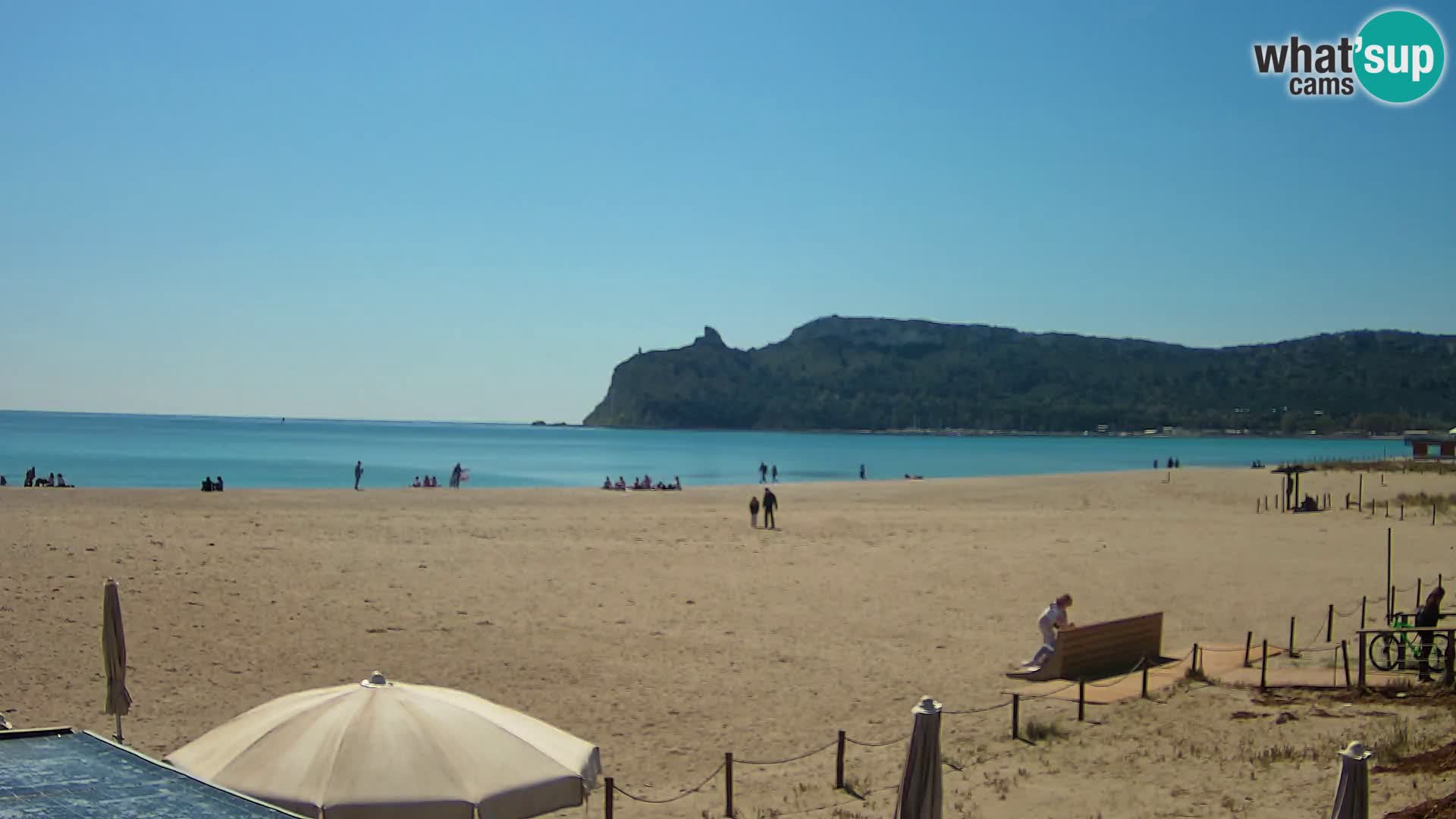 Poetto beach webcam | Cagliari | Sardinija