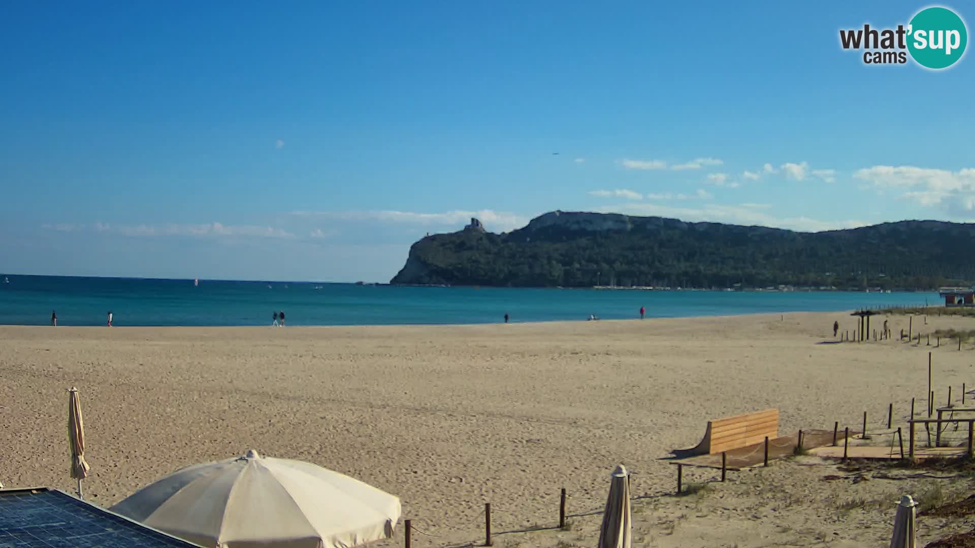 Poetto beach webcam | Cagliari | Sardinija