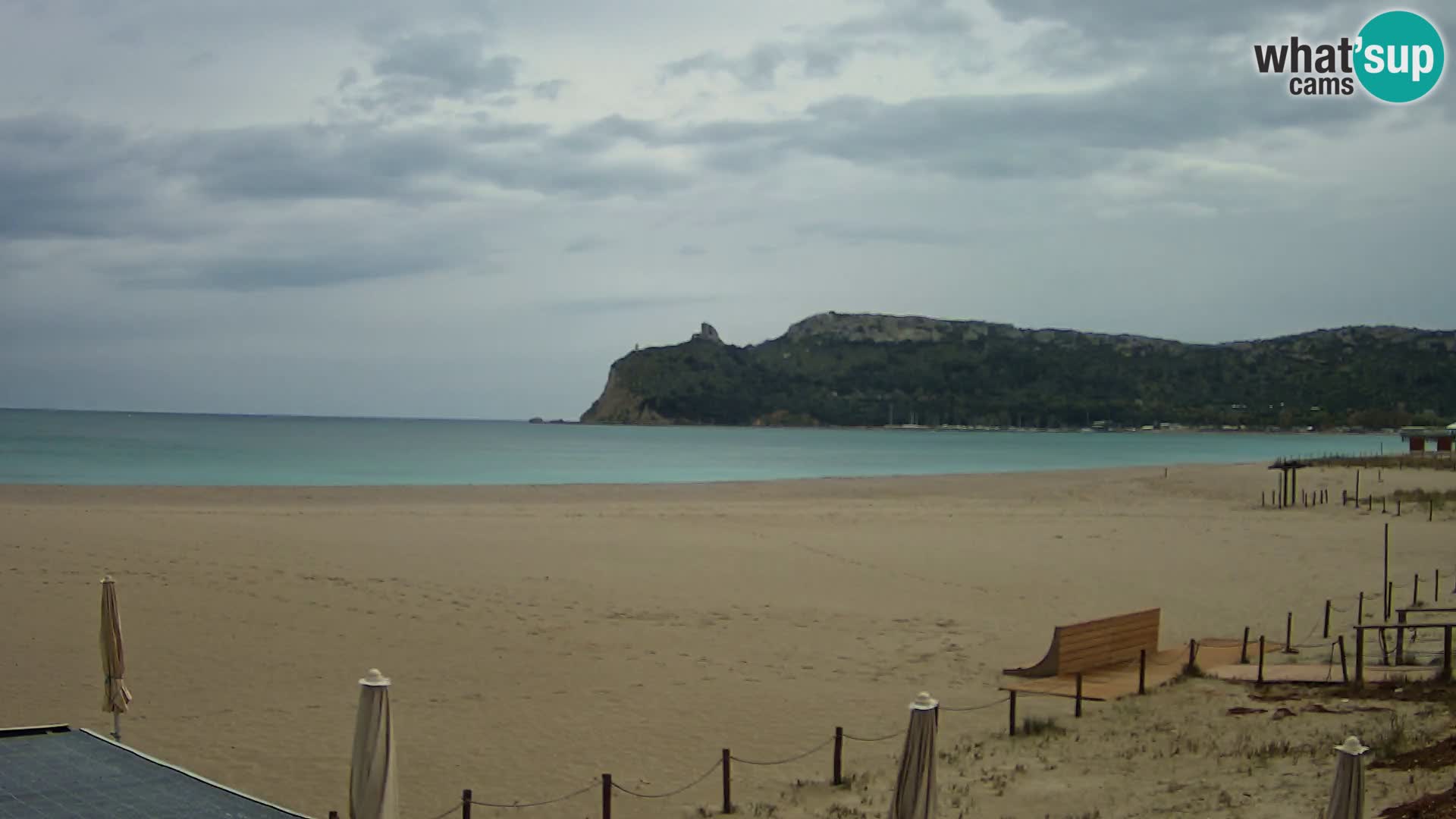 Poetto beach webcam | Cagliari | Sardinija