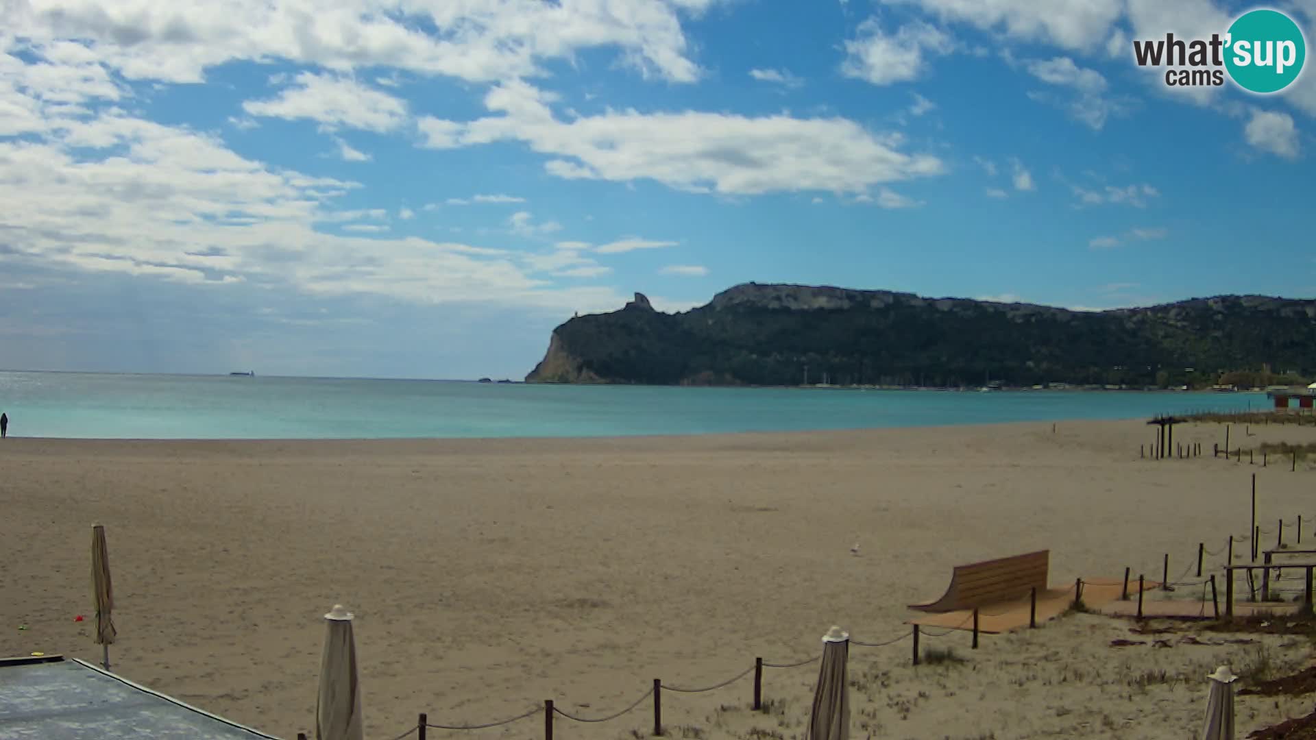 Poetto beach webcam | Cagliari | Sardinija
