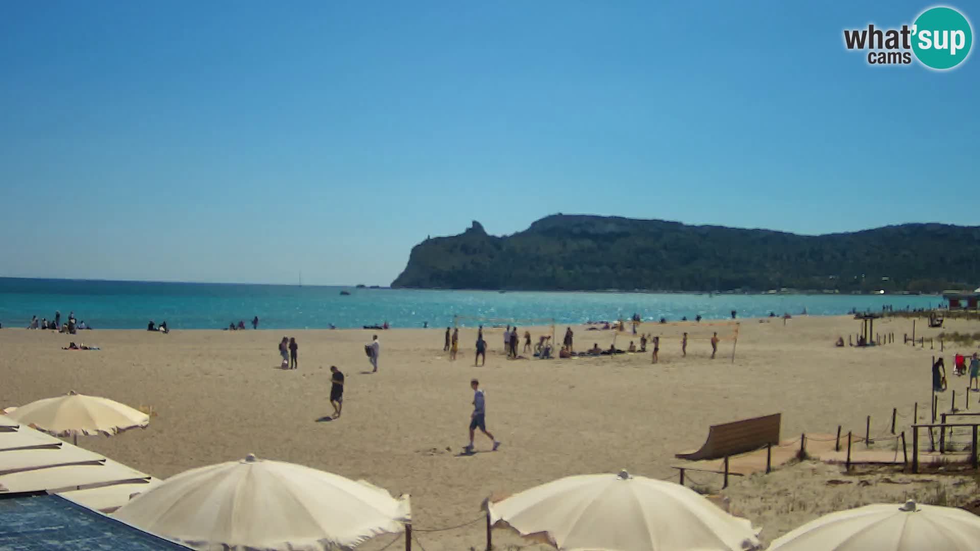 Poetto beach webcam | Cagliari | Sardinia