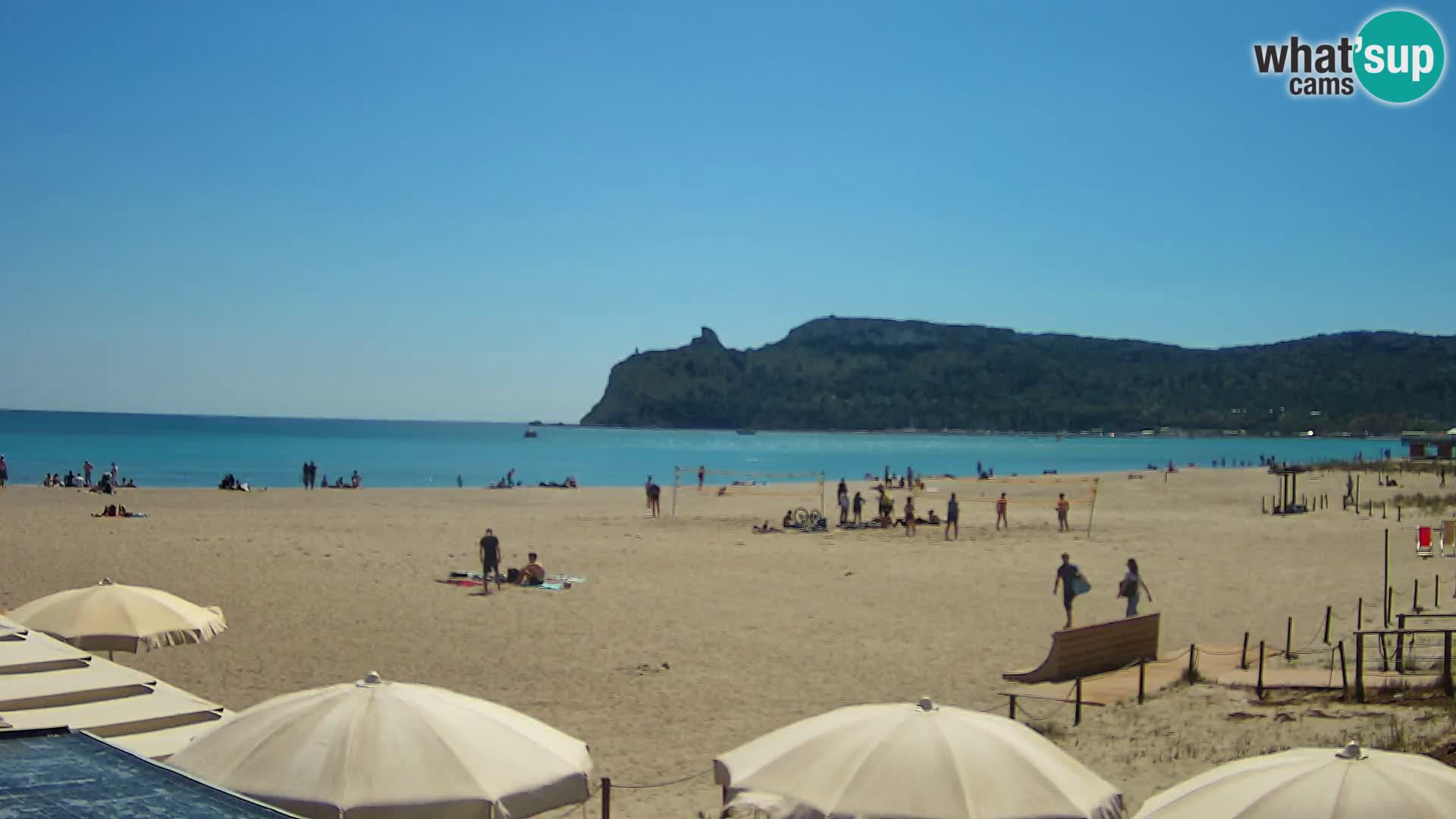 Poetto beach webcam | Cagliari | Sardinija