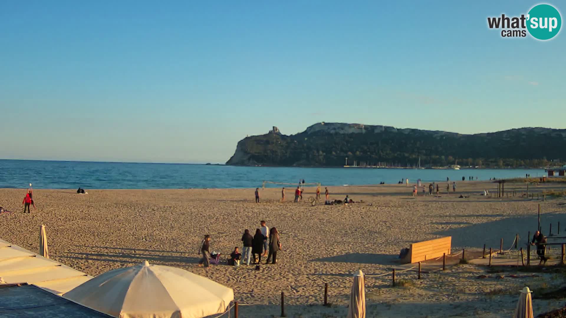 Poetto beach webcam | Cagliari | Sardinija