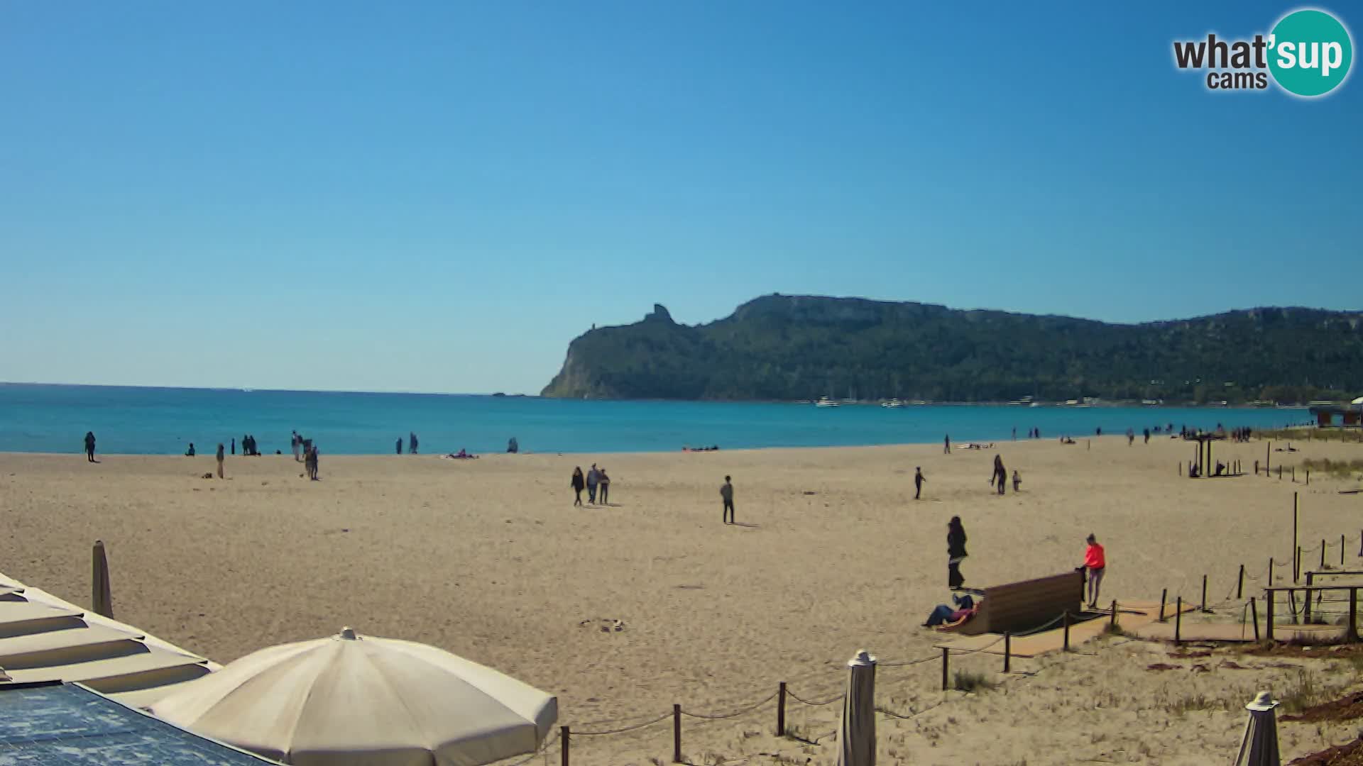 Poetto beach webcam | Cagliari | Sardinia