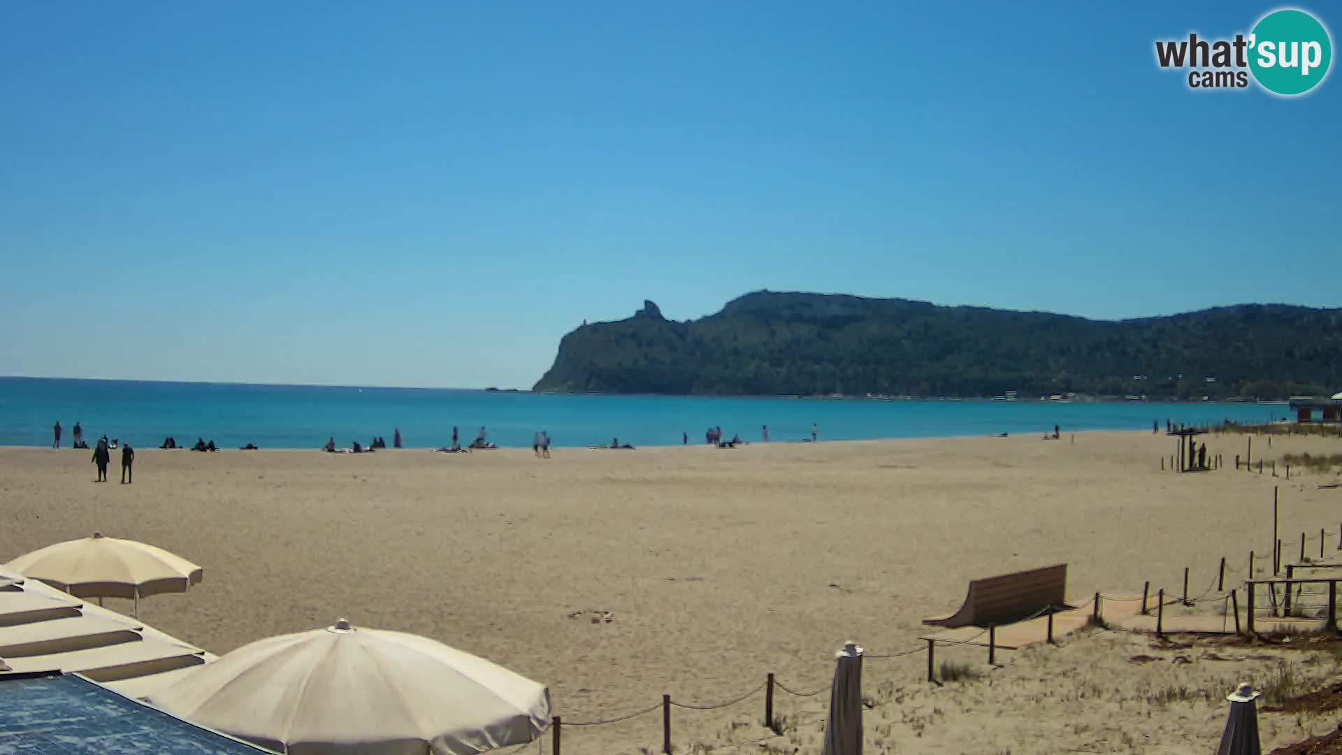 Poetto beach webcam | Cagliari | Sardinija