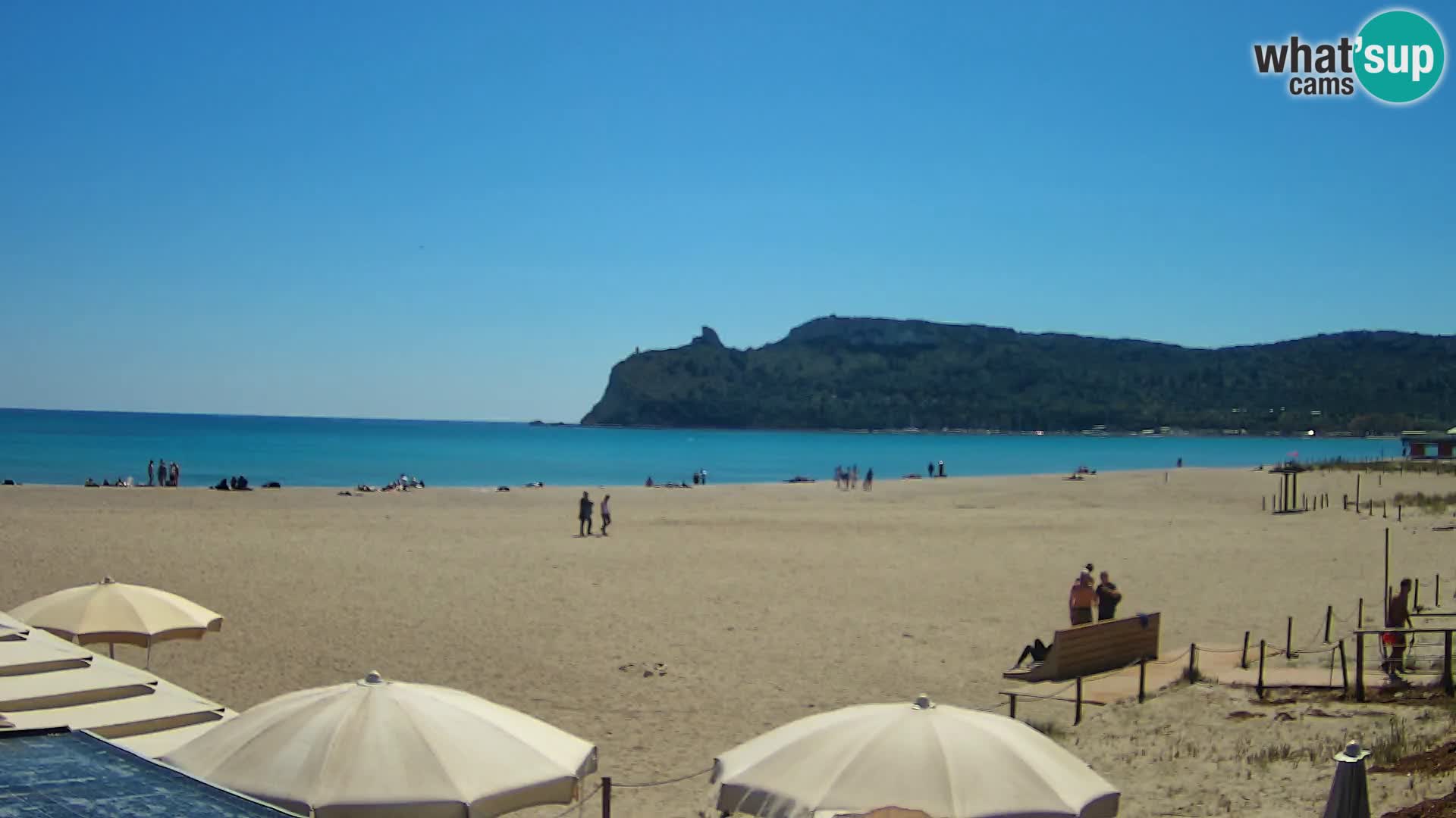 Poetto beach webcam | Cagliari | Sardinia