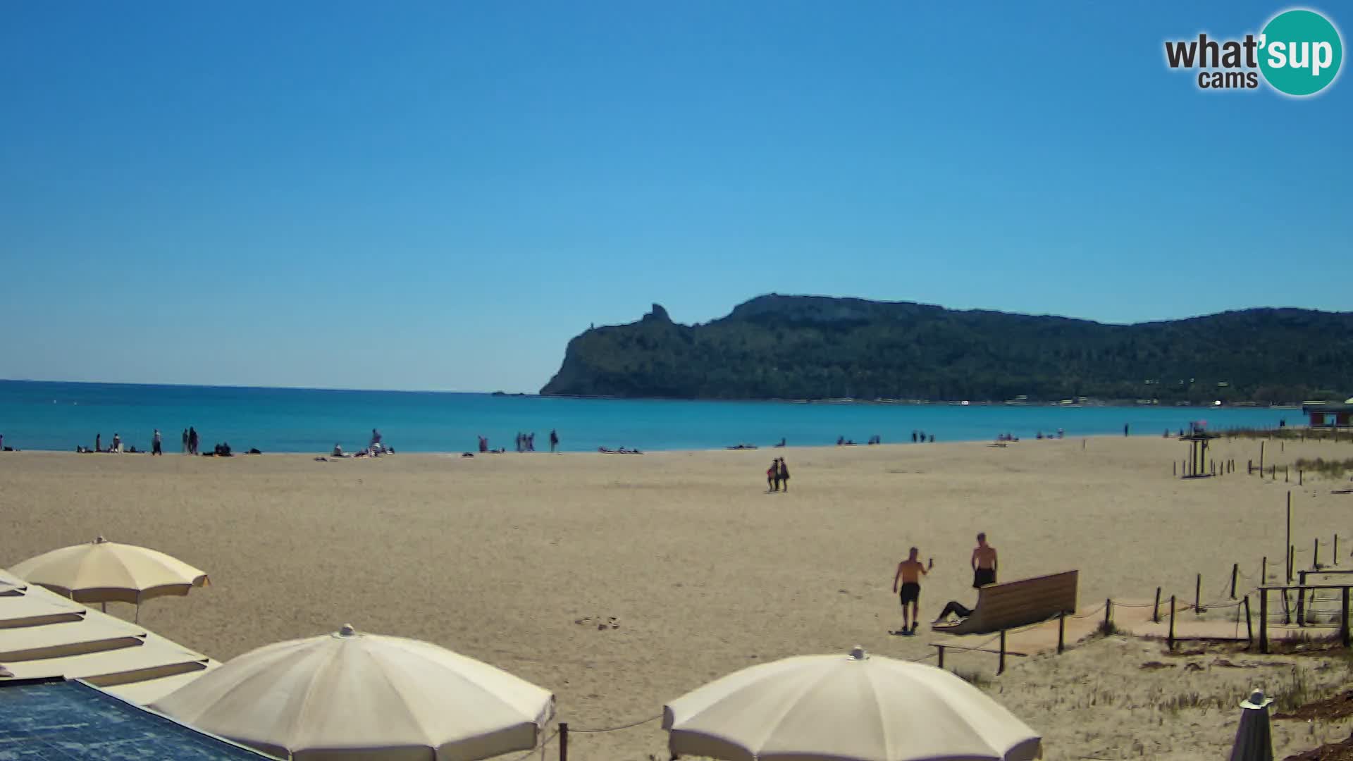 Poetto beach webcam | Cagliari | Sardinija