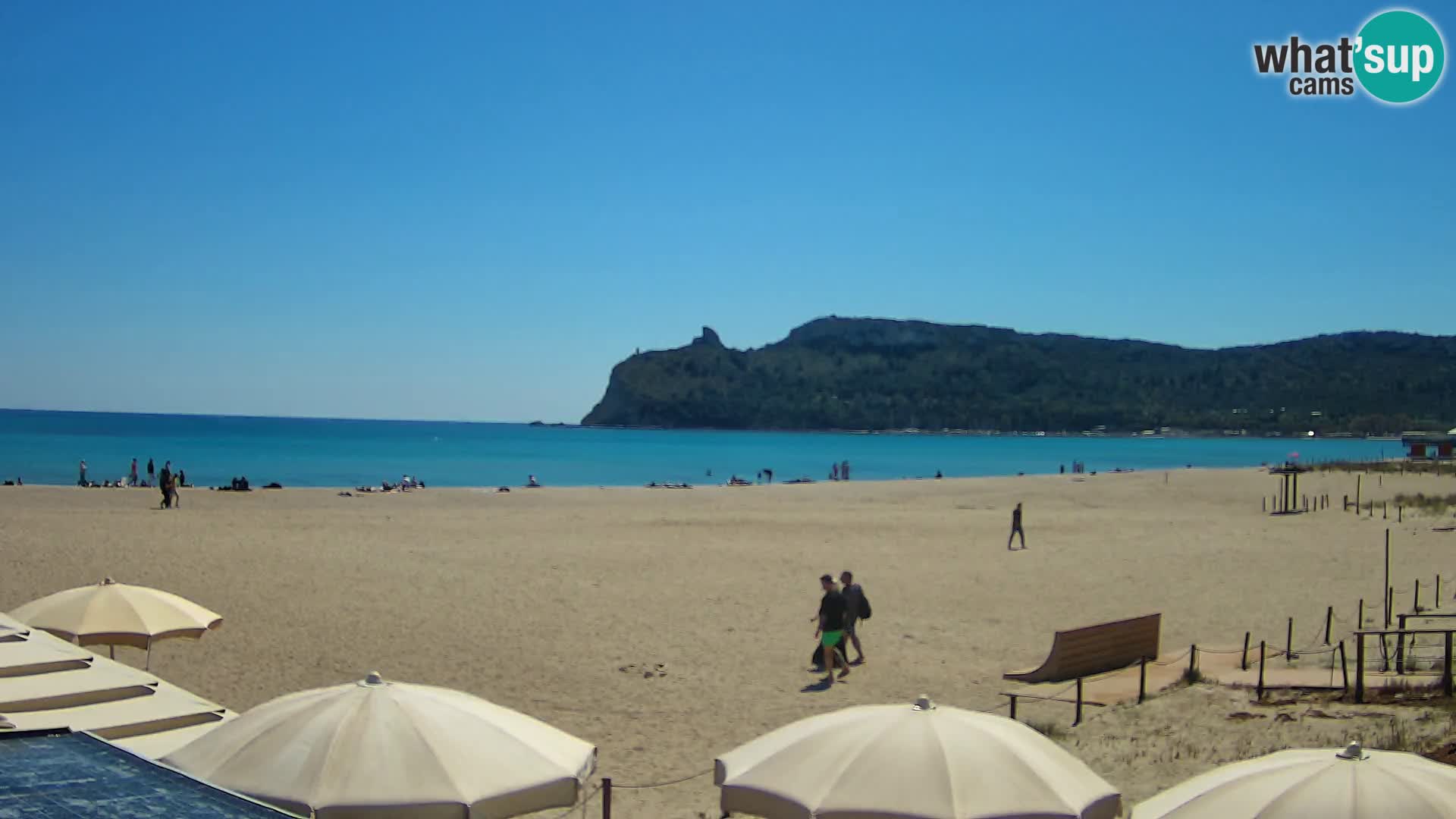 Poetto beach webcam | Cagliari | Sardinija