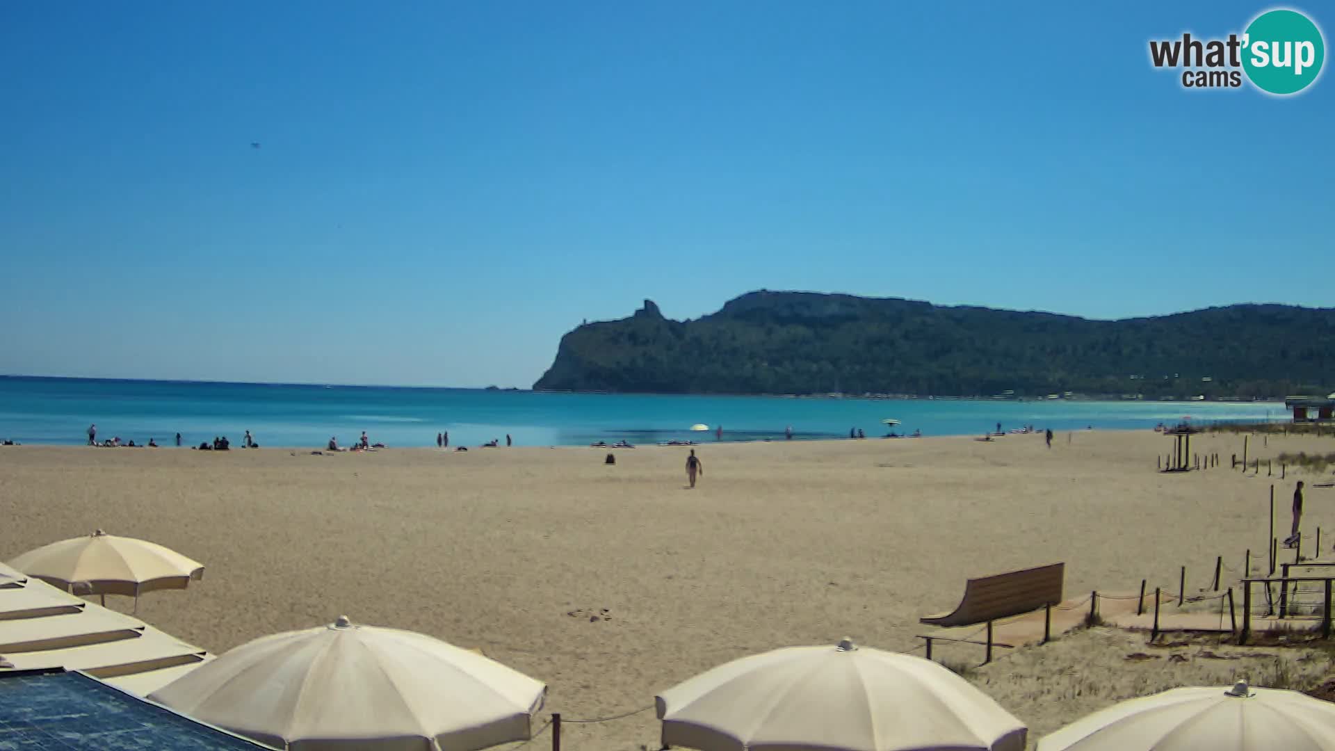 Poetto beach webcam | Cagliari | Sardinija