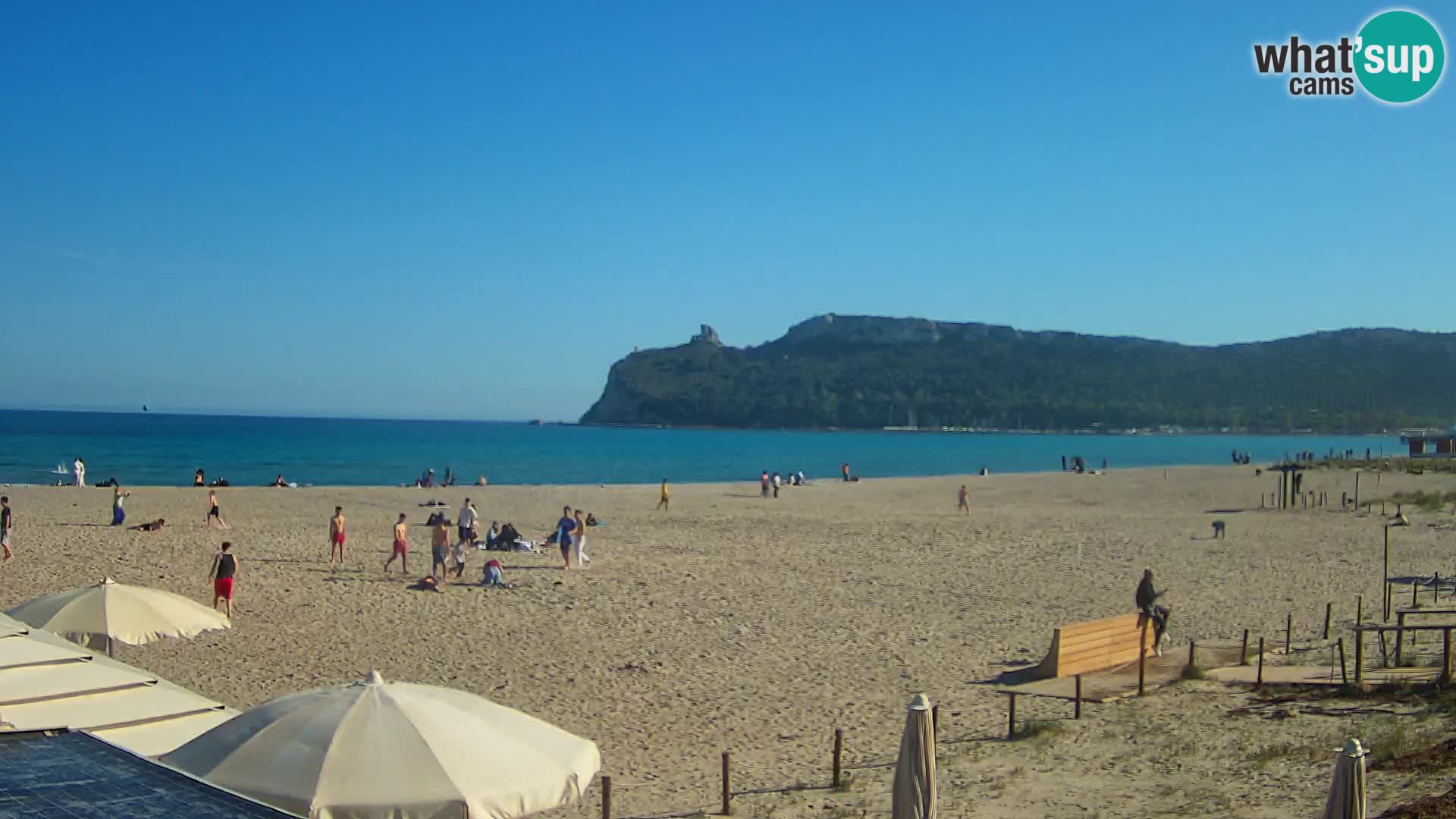 Poetto beach webcam | Cagliari | Sardinija