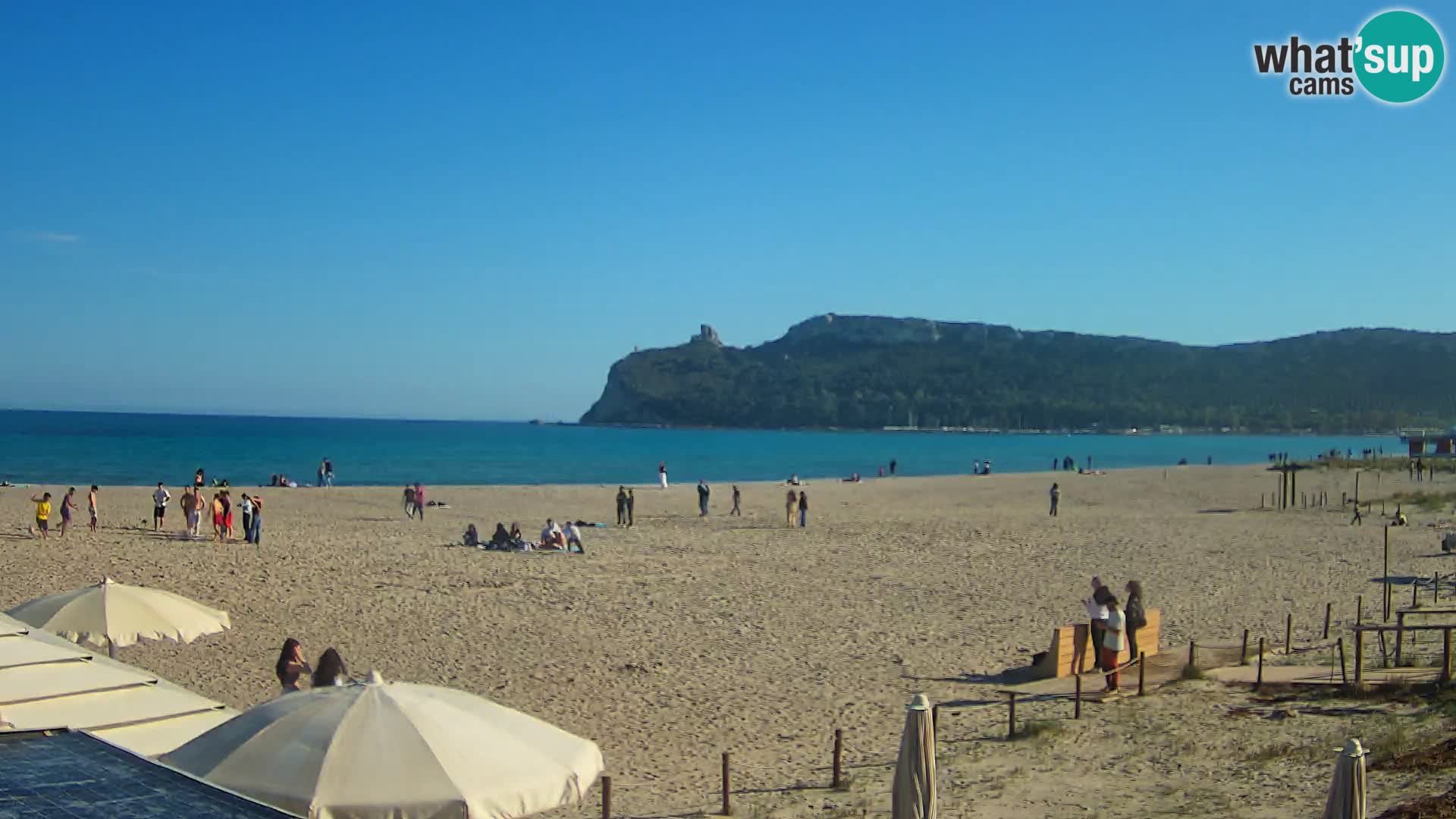 Poetto beach webcam | Cagliari | Sardinija