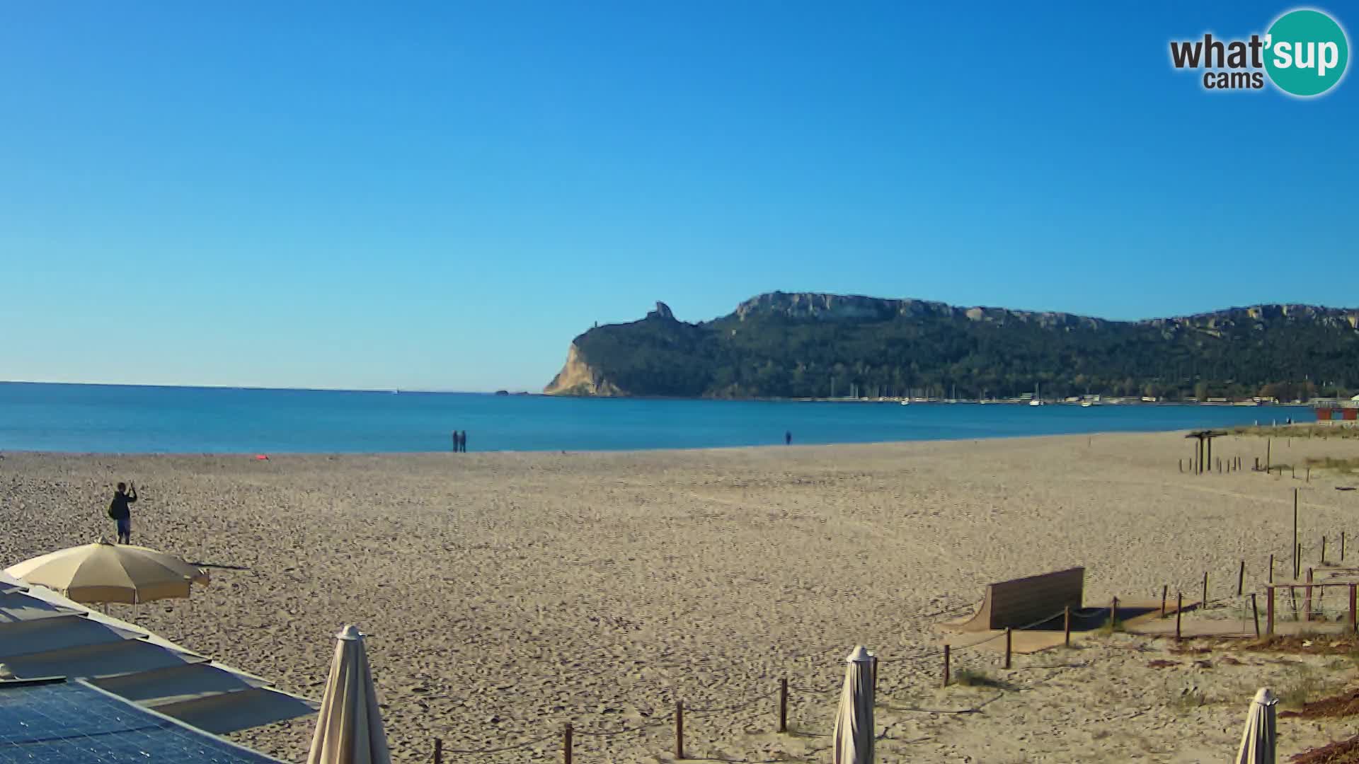 Poetto beach webcam | Cagliari | Sardinija