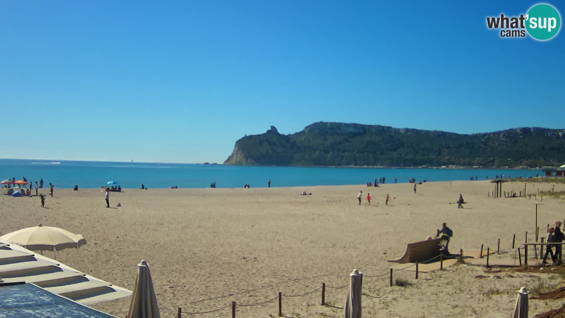 Poetto beach webcam | Cagliari | Sardinija