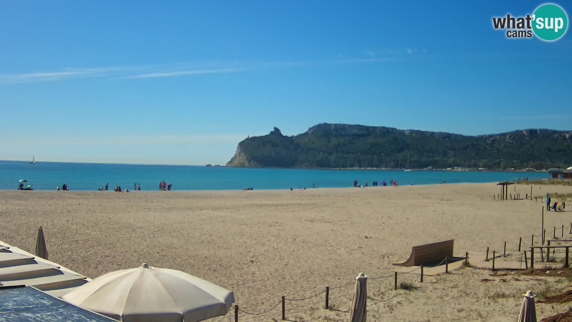 Poetto beach webcam | Cagliari | Sardinija