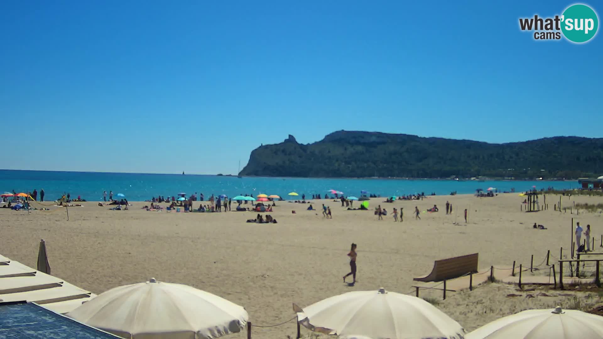 Poetto beach webcam | Cagliari | Sardinija