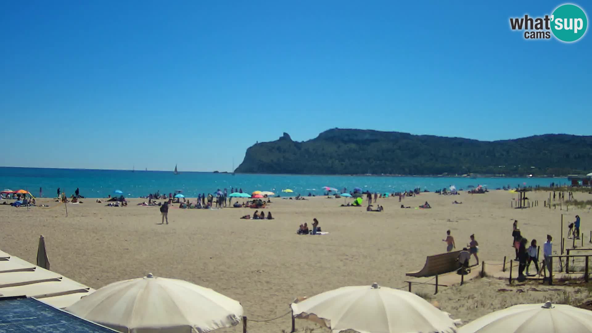 Poetto Strand Webcam | Cagliari | Sardinien