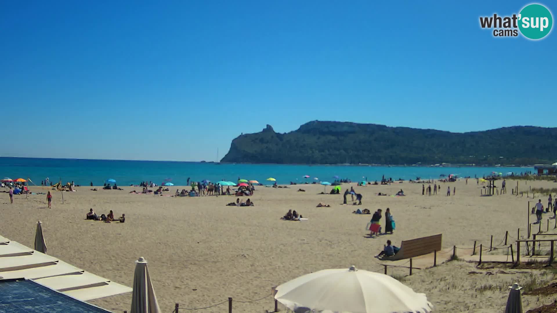 Poetto beach webcam | Cagliari | Sardinija
