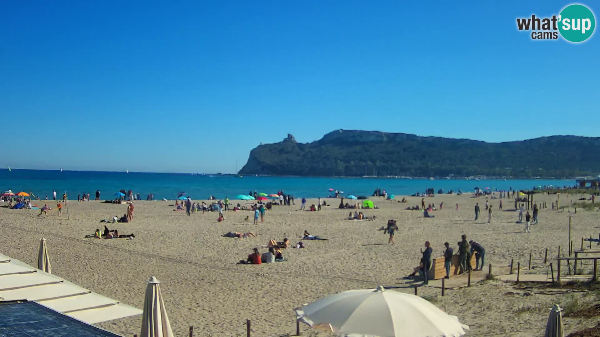 Poetto beach webcam | Cagliari | Sardinija