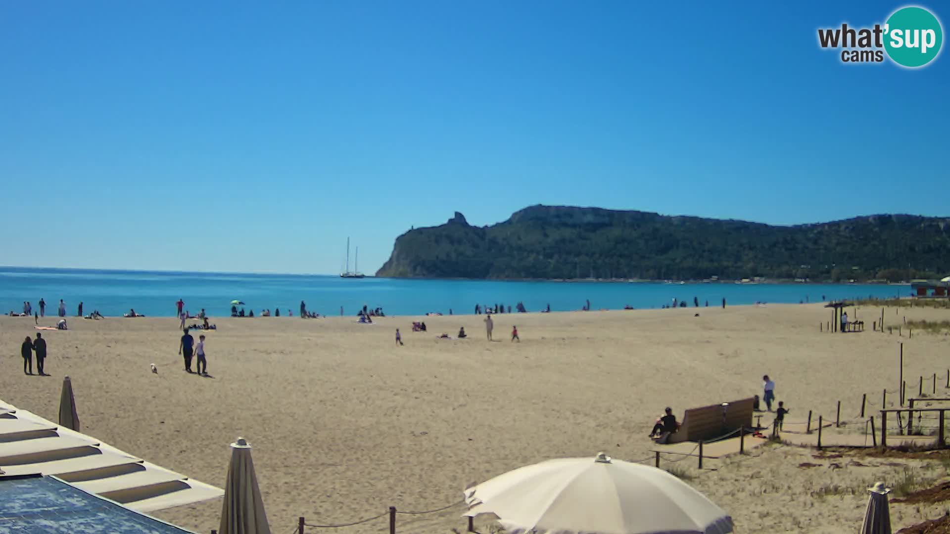 Poetto Strand Webcam | Cagliari | Sardinien
