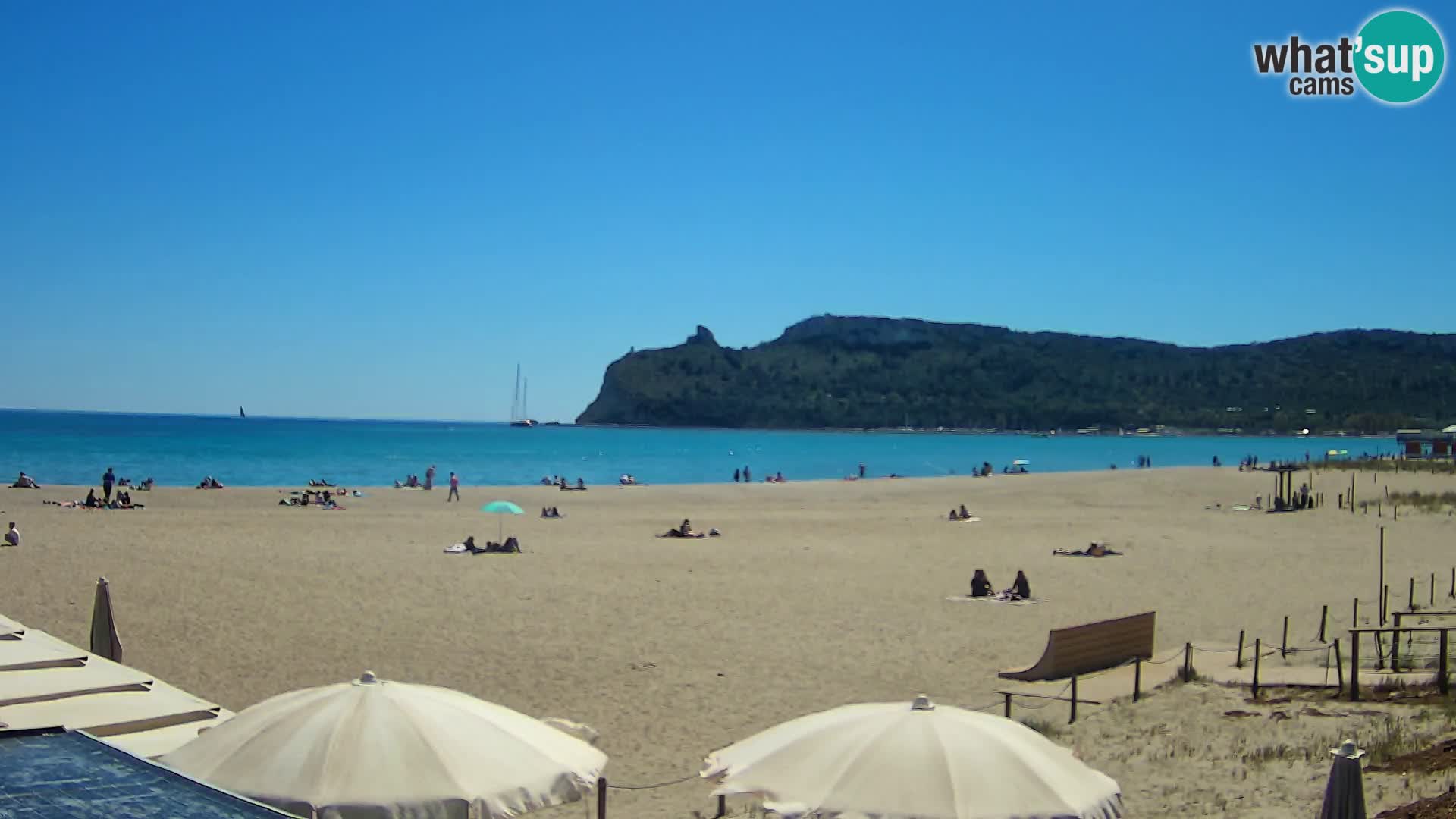 Poetto beach webcam | Cagliari | Sardinia