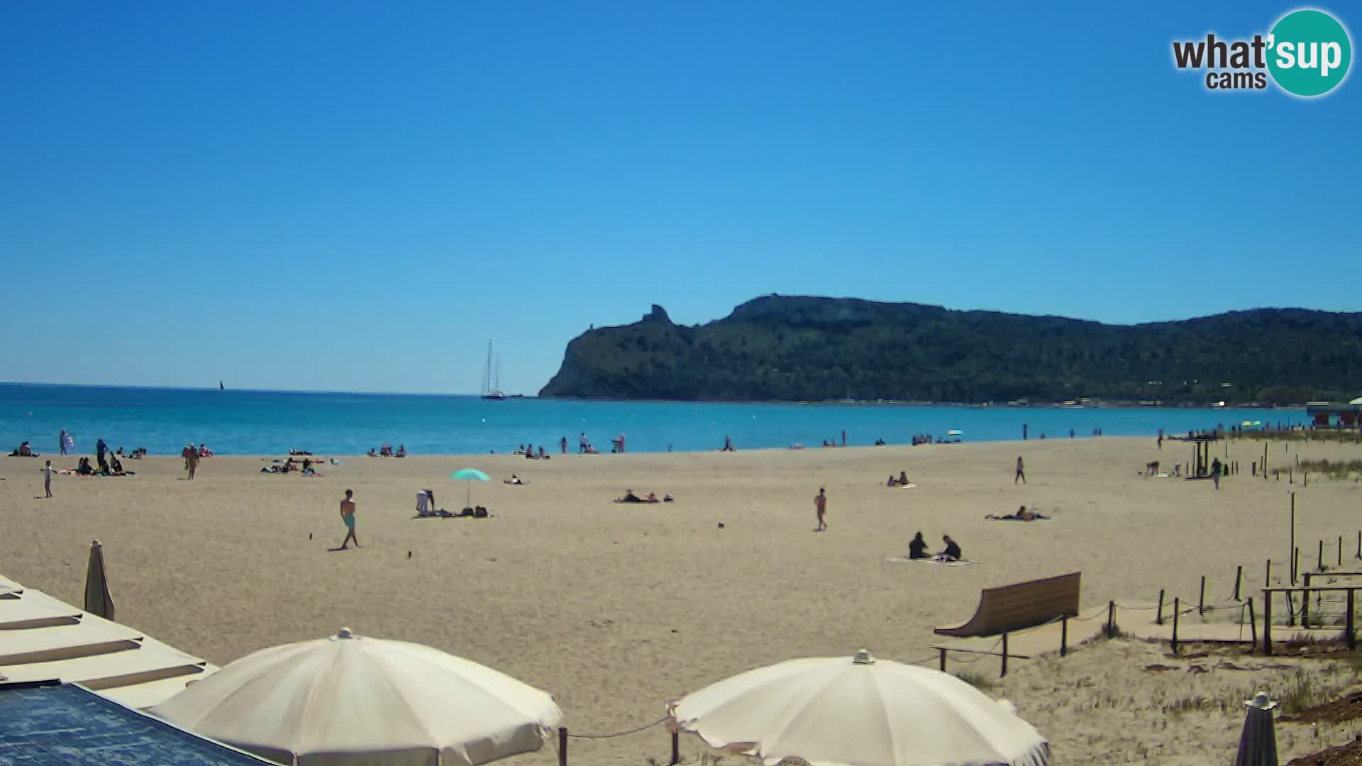 Poetto beach webcam | Cagliari | Sardinia